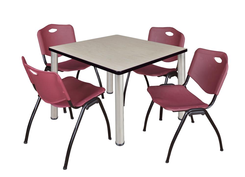 Regency TB4242PLBPCM47BY Breakroom Off-white 4-Person Training Table (42-in W x 29-in H)