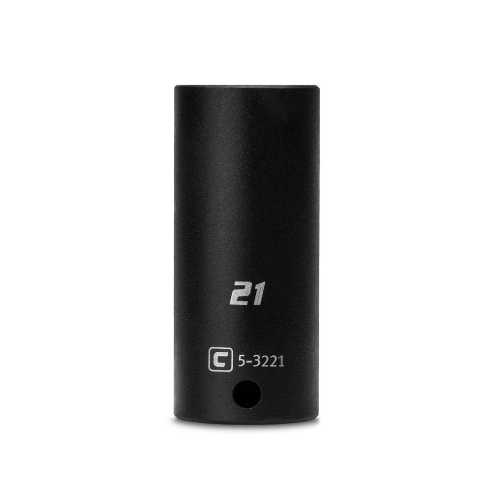 Capri Tools CP53221 Metric 3/8-in Drive 21mm 6-point Impact Socket Individual