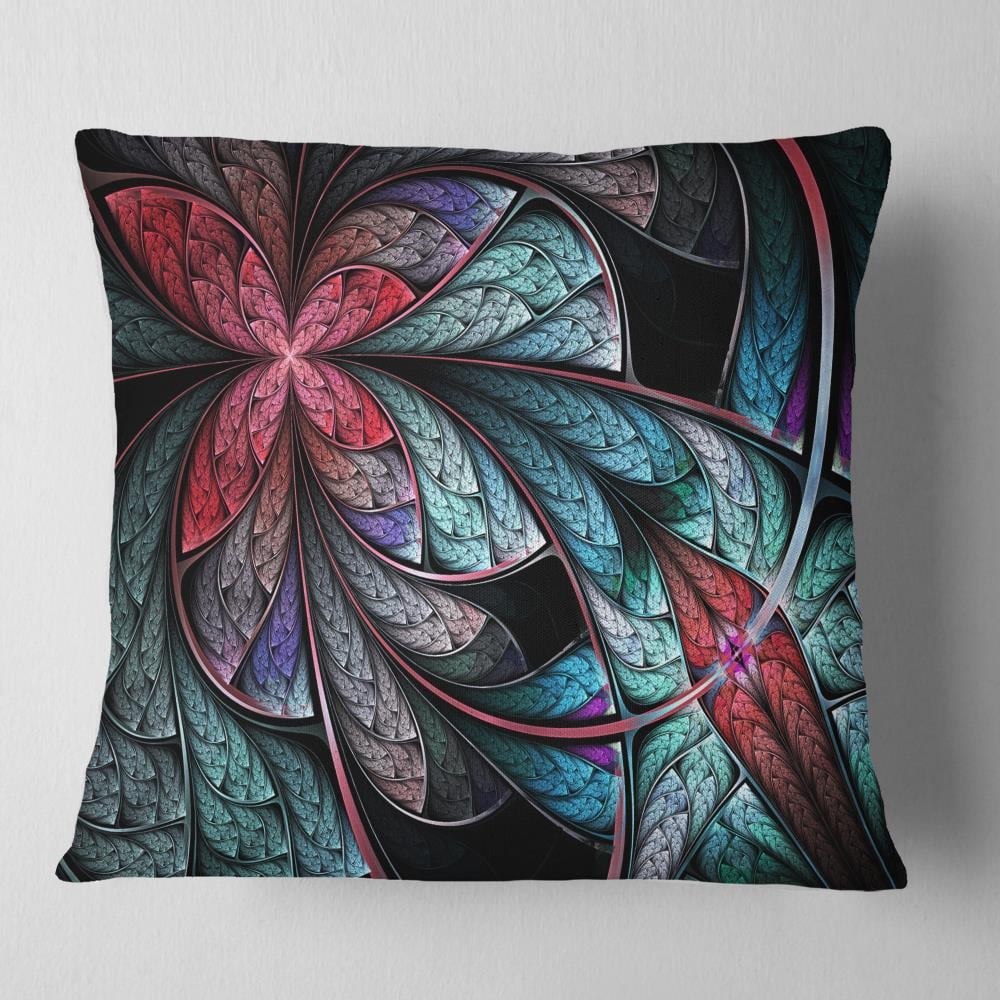 Designart CU11977-18-18 18-in x 18-in Red Indoor Decorative Pillow