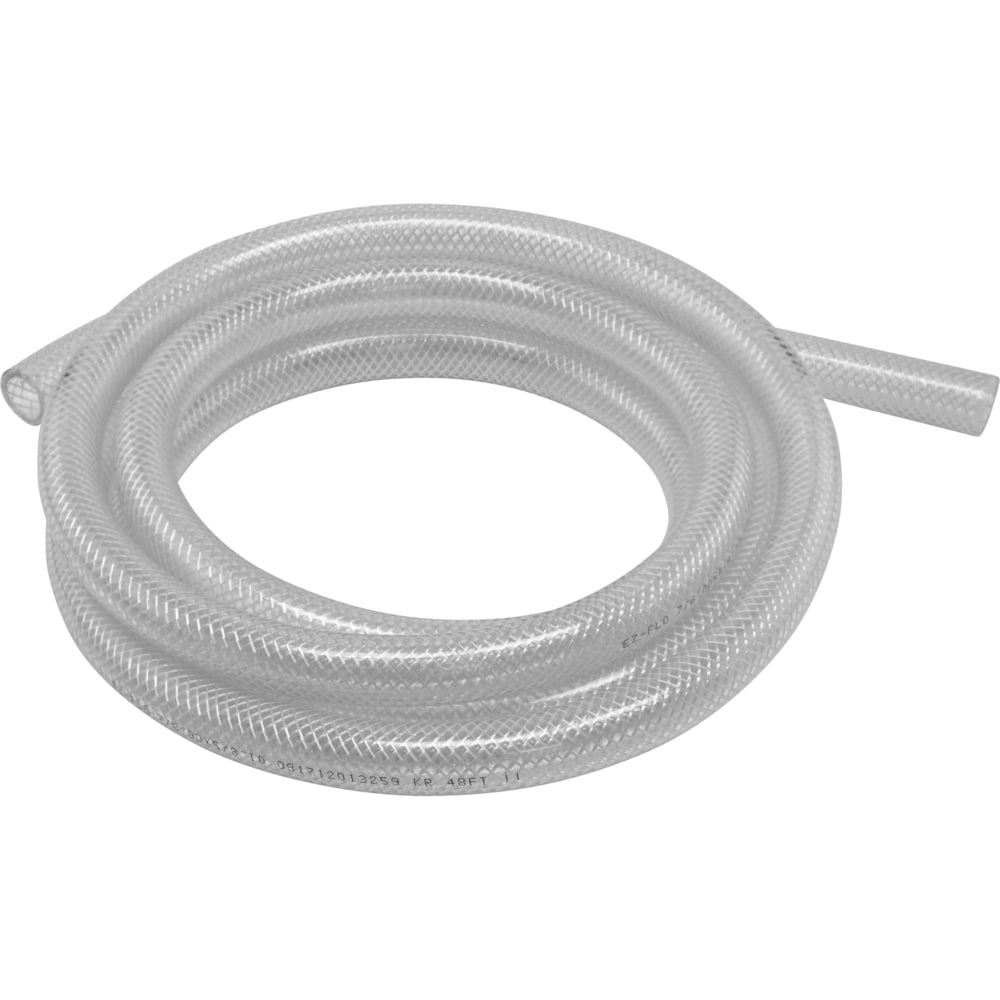 EZ-FLO 3/8-in ID x 10-ft Reinforced PVC Clear Reinforced Braided Vinyl  Tubing in the Tubing & Hoses department at