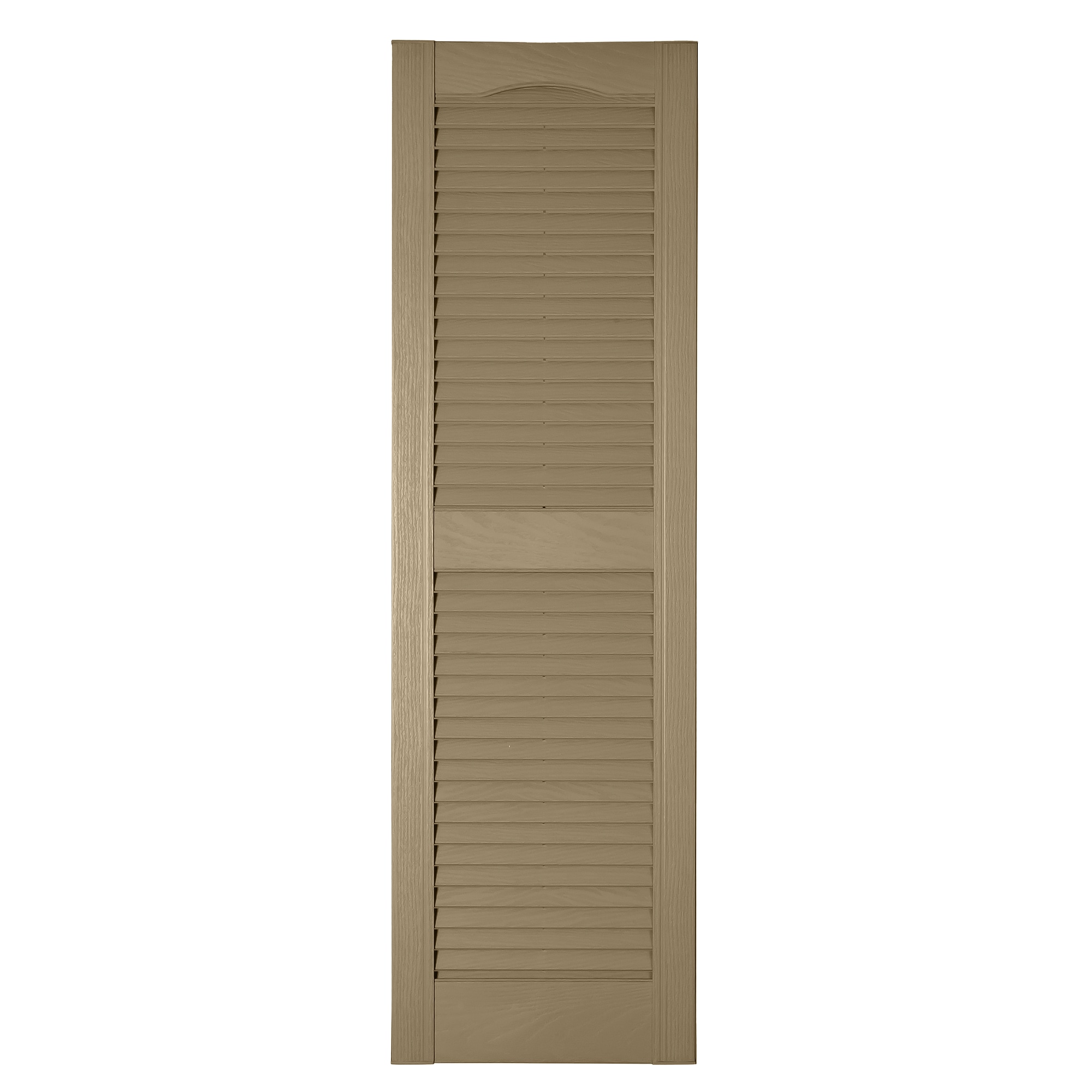 RELIABILT LVRCT1481200 14.5-in W x 81-in H Potters Clay Louvered Polypropylene Exterior Shutters ( 2 -Pack )
