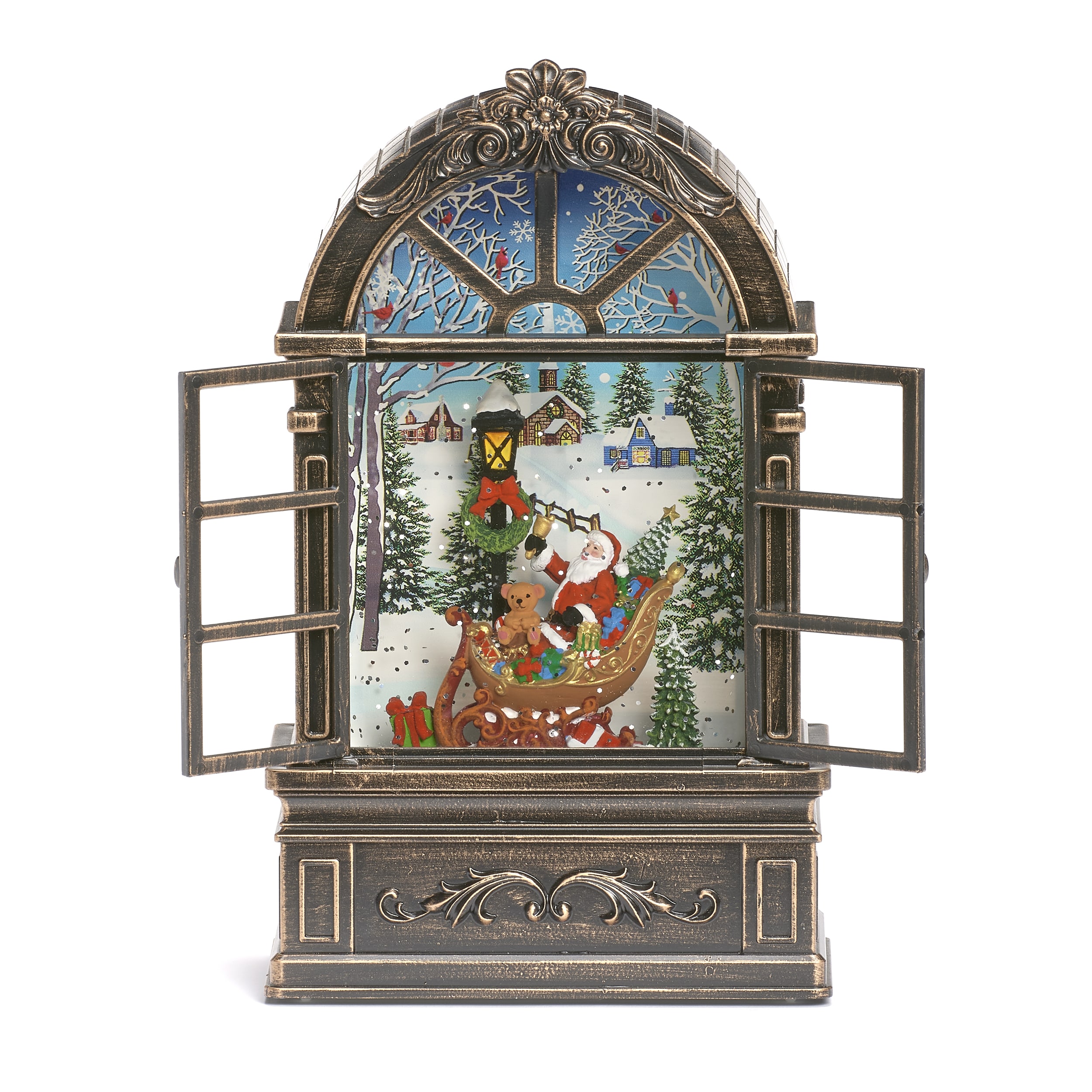 Roman 8.75-in Lighted Decoration Merry Christmas Battery-operated ...