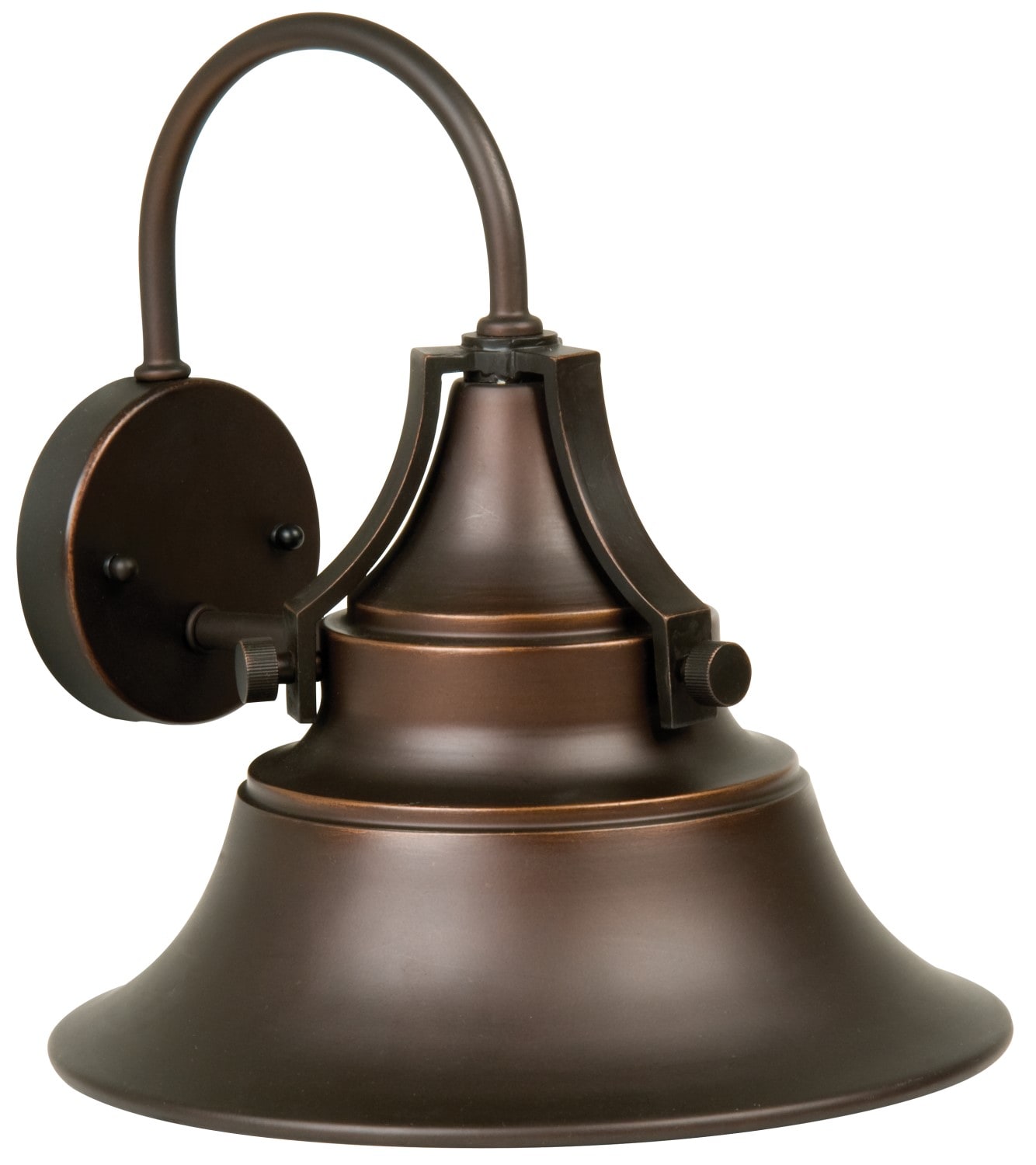 Craftmade Z4414-OBG Union 1 -Light 12.75-in H Oil-rubbed Bronze Hardwired Dusk to Dawn Outdoor Wall Light