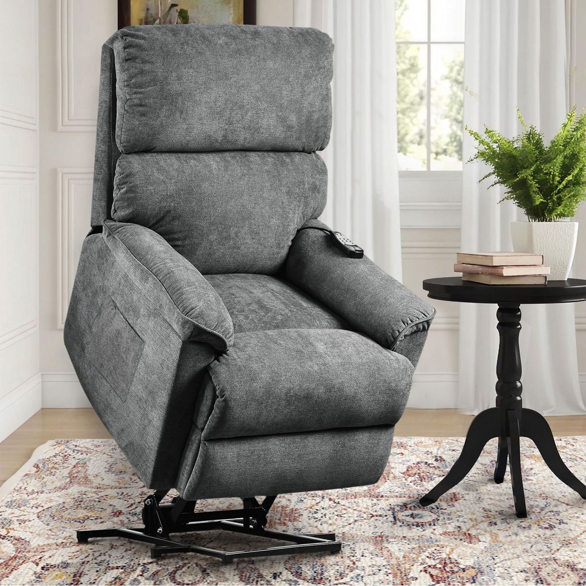 JASMODER PP284013AAE 27.6-in Modern Gray Polyester/Blend Sofa