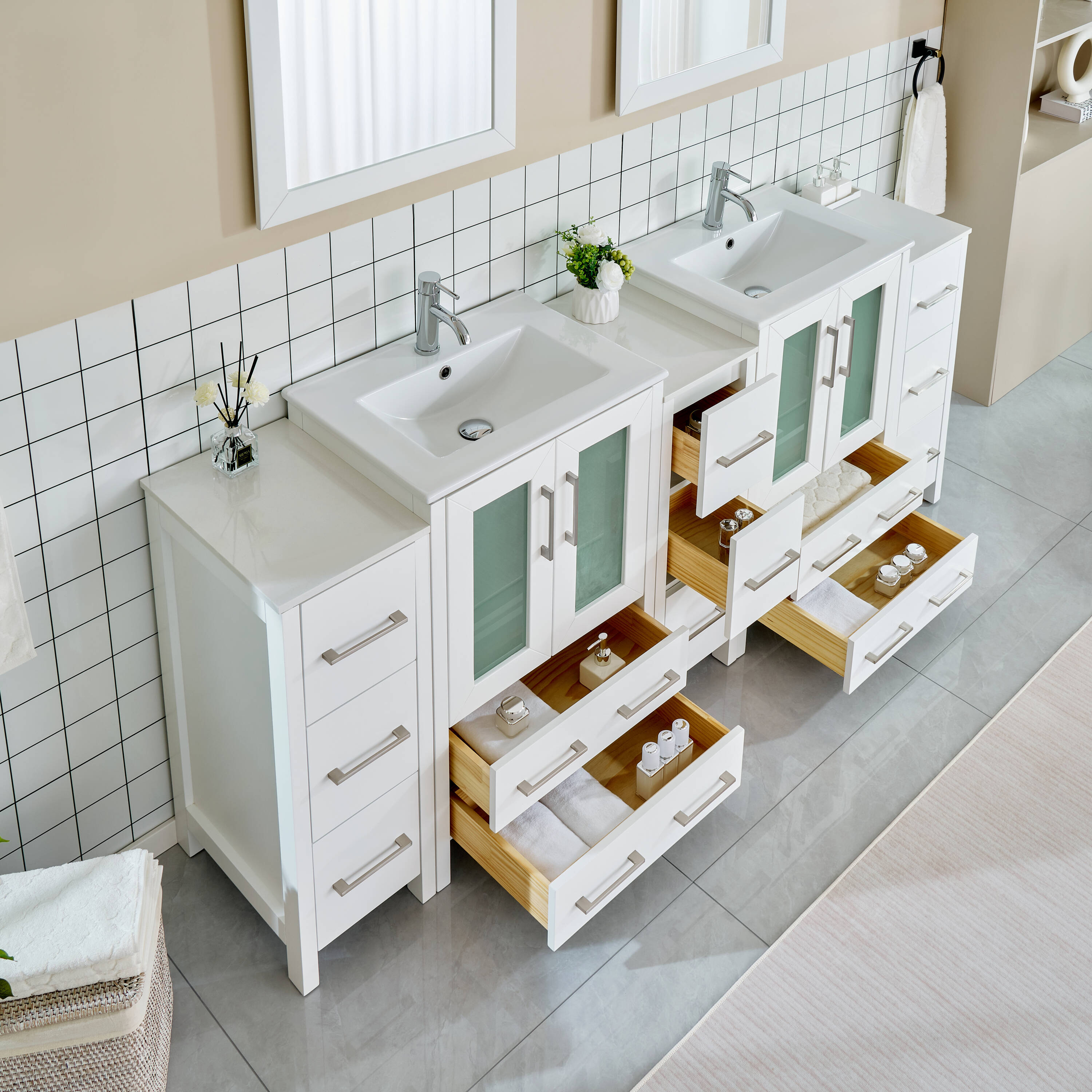 Vanity Art VA3024-84W Bath-Vanity-Combo - View #4
