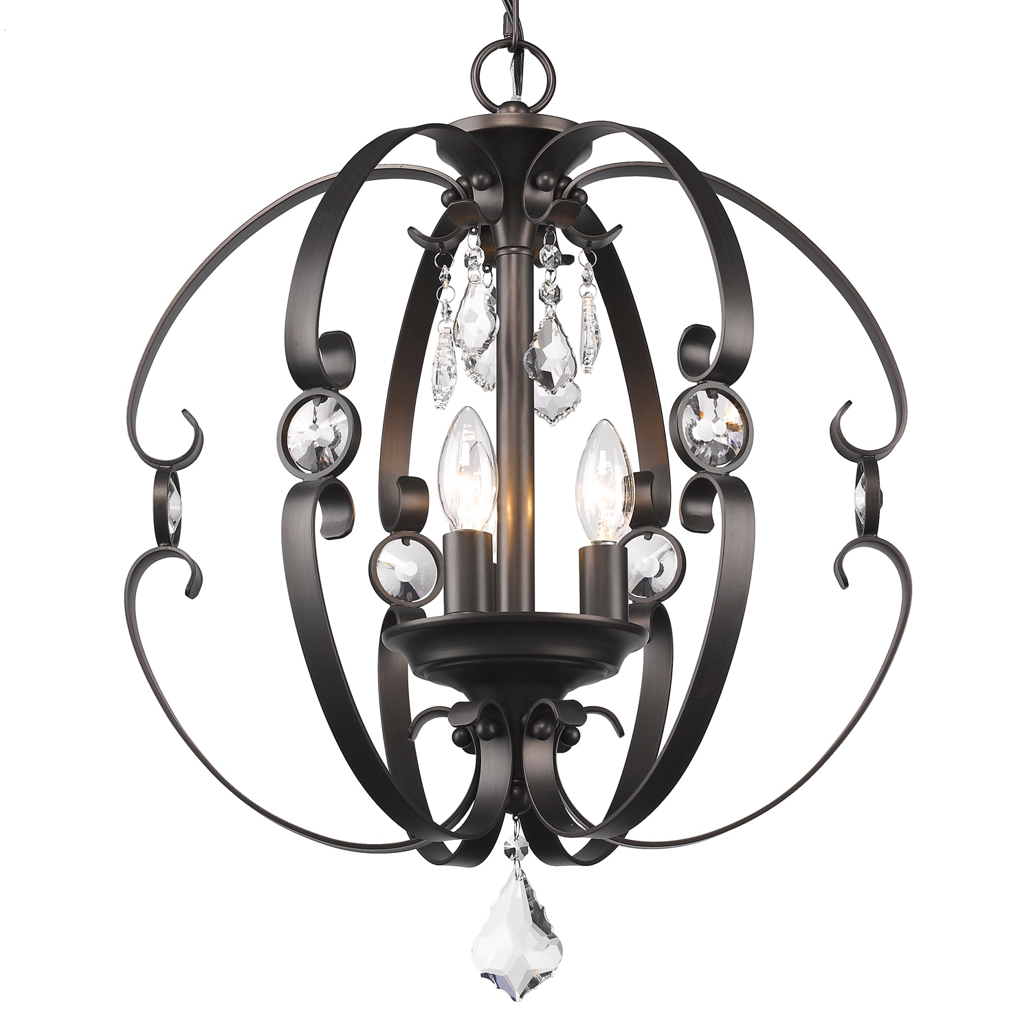 Golden Lighting 1323-3P EBB Pendant-Lights - View #3