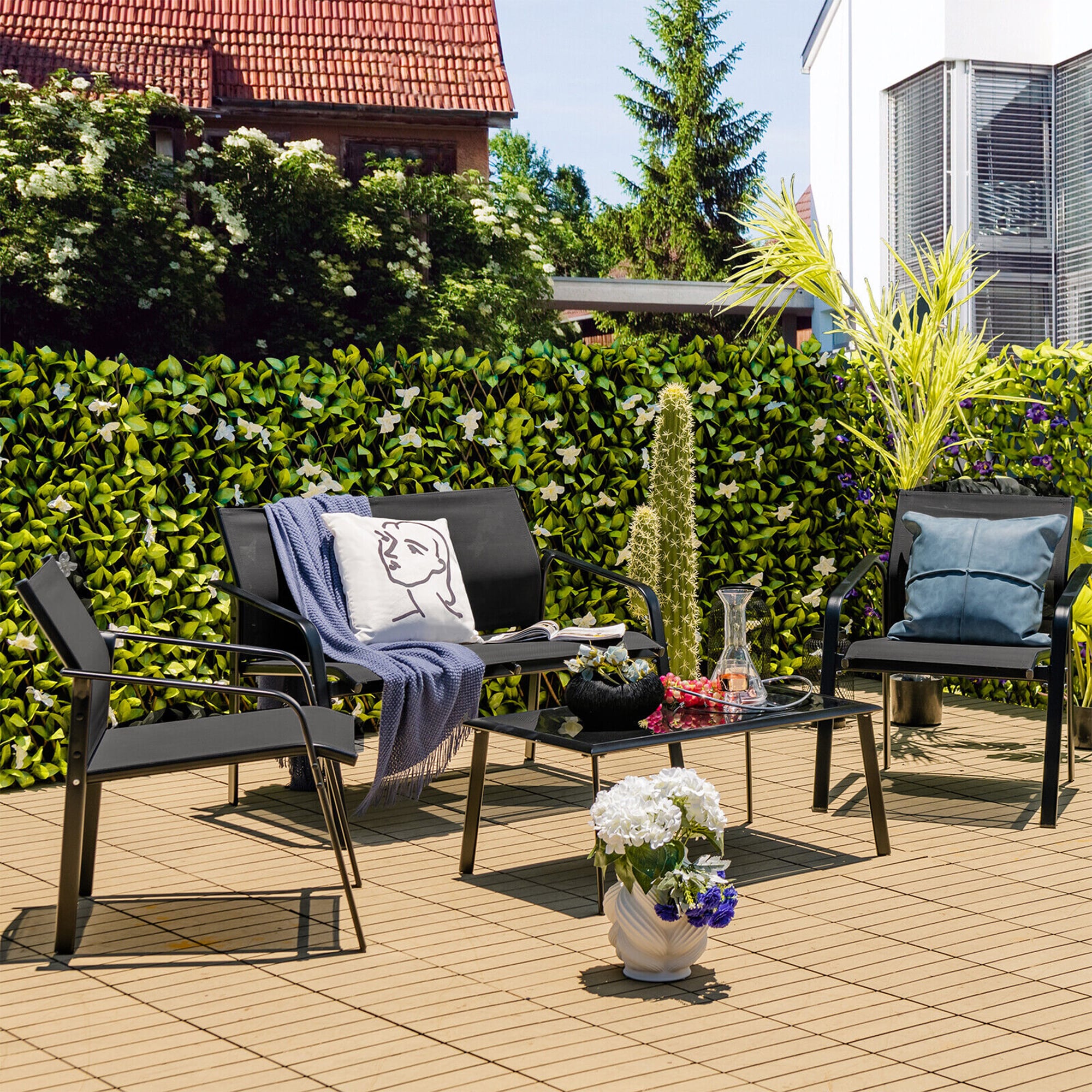 WELLFOR TDJ10474DK Patio-Conversation-Sets - View #4