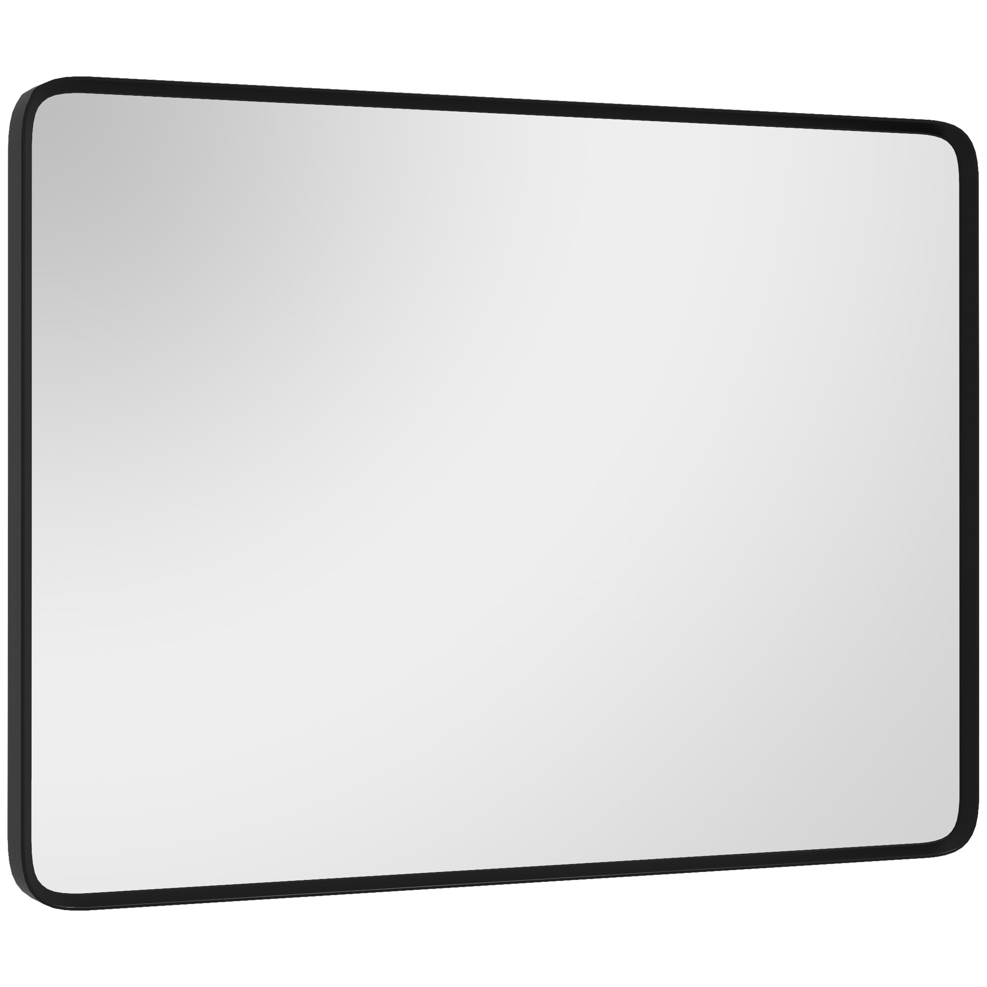 ES-DIY GF3030ROGD 40-in W x 30-in H Rectangle Black Framed Wall Mirror