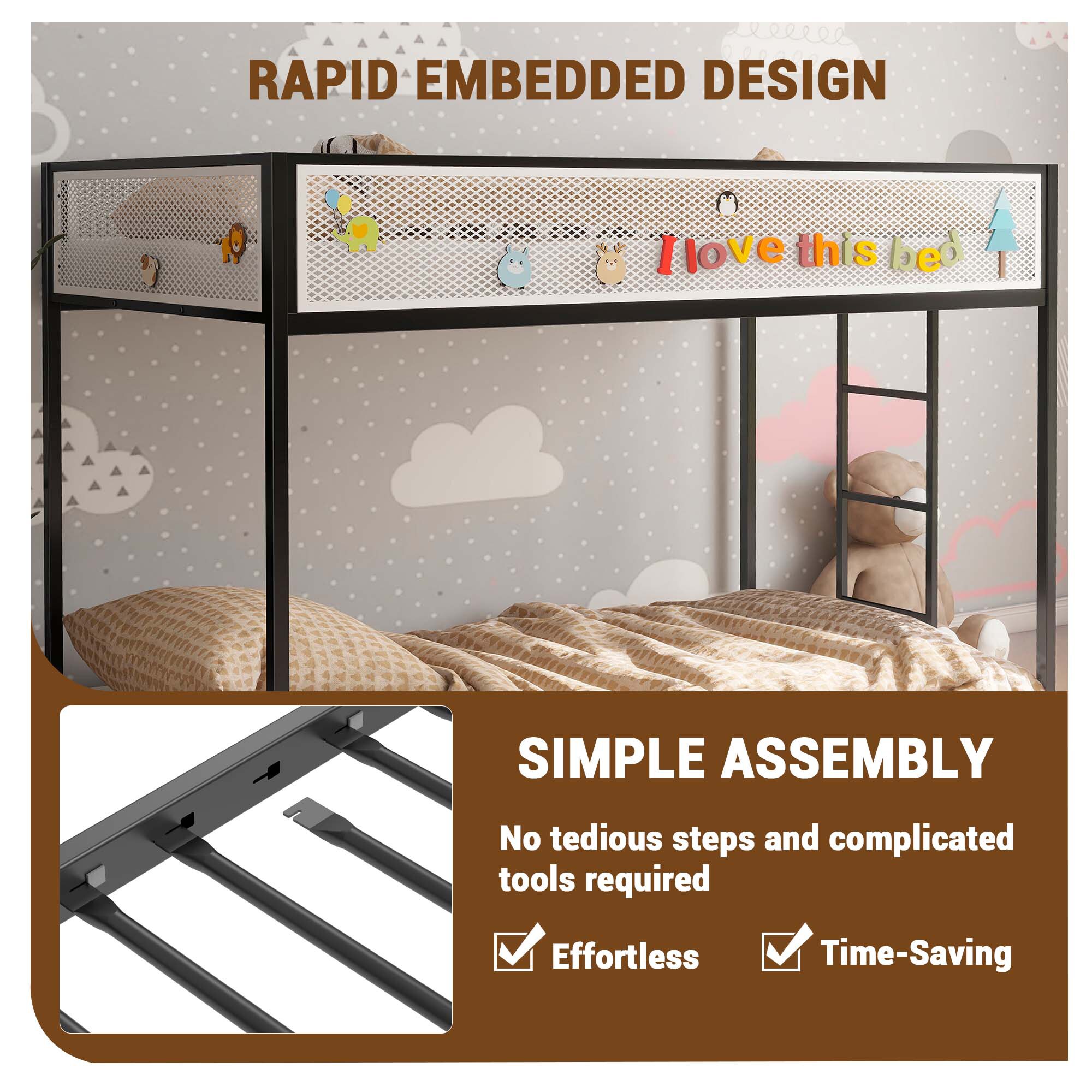 Fun Orange FUNS3BE11 Bunk-Beds - View #7