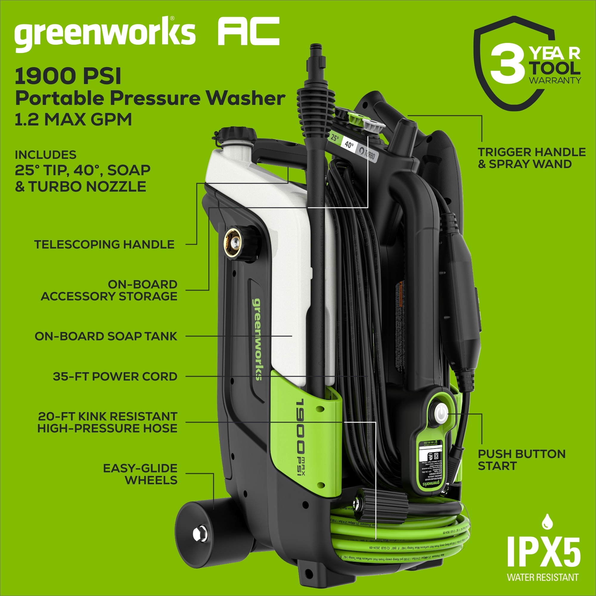 Greenworks GPW1902 Gas-Pressurewashers - View #4