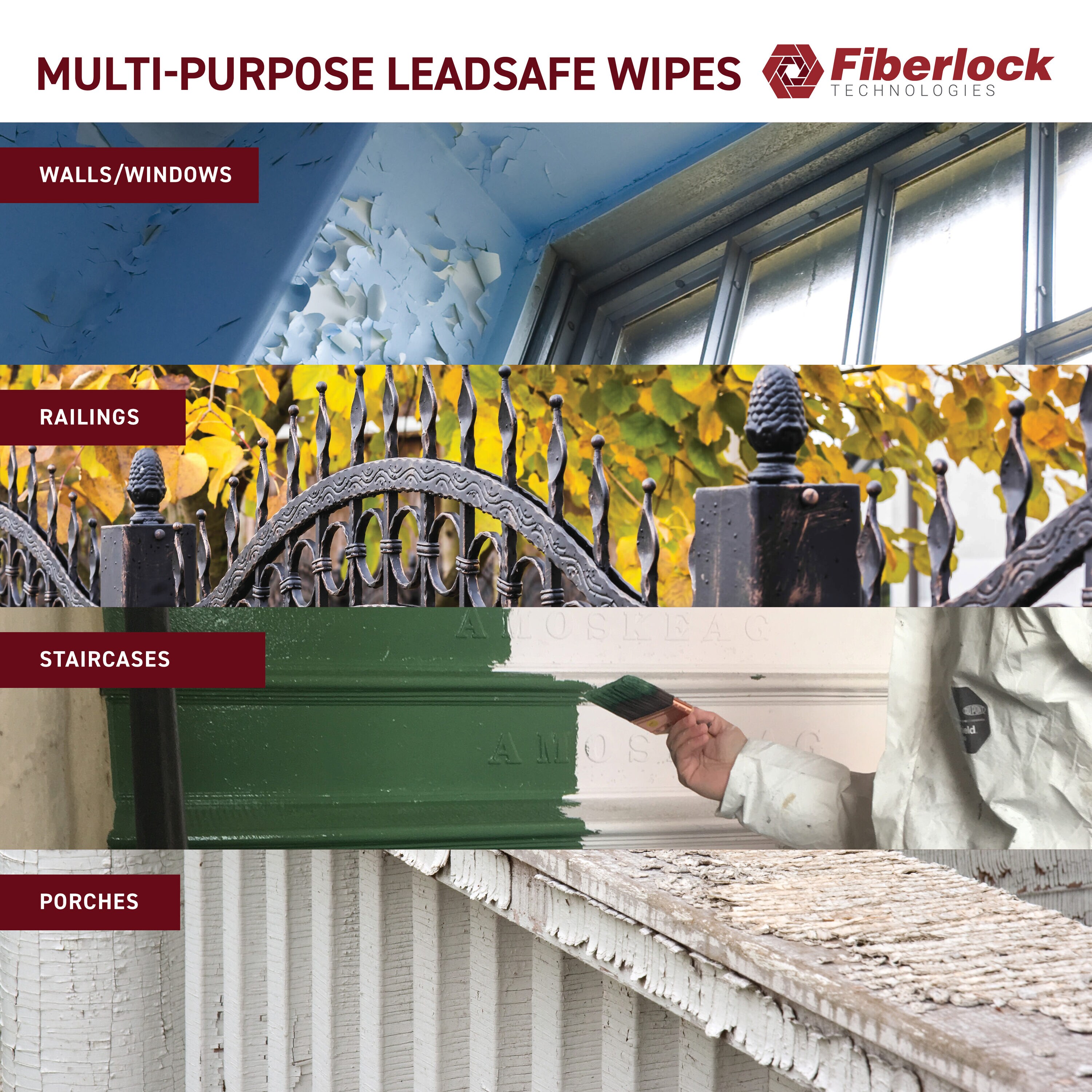 LeadSafe wipes are effective in the quick removal of harmful lead