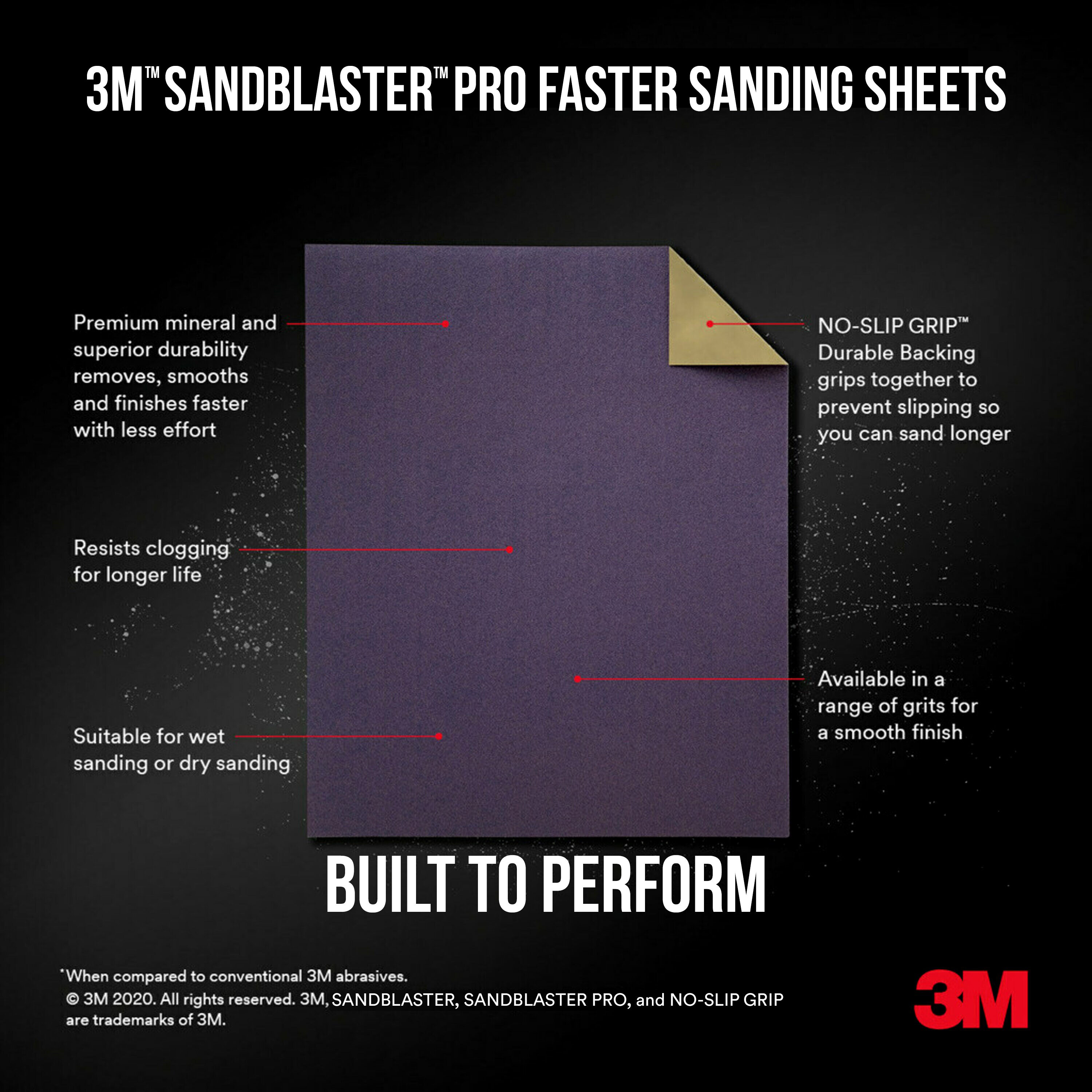 Pack-n-Tape  463-000-4G 3M™ SandBlaster™ Large Sanding Tool, 3.7 in x 7 in