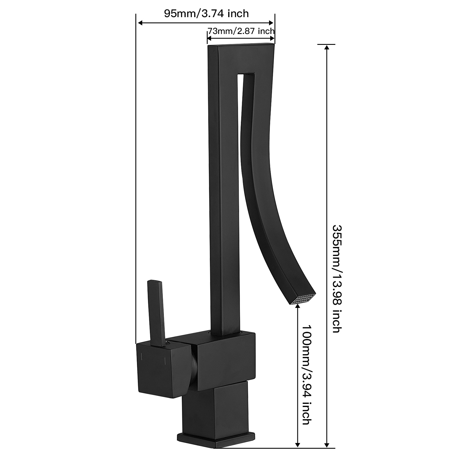 BWE A-96055-BLACK Lavatory-Faucets - View #10