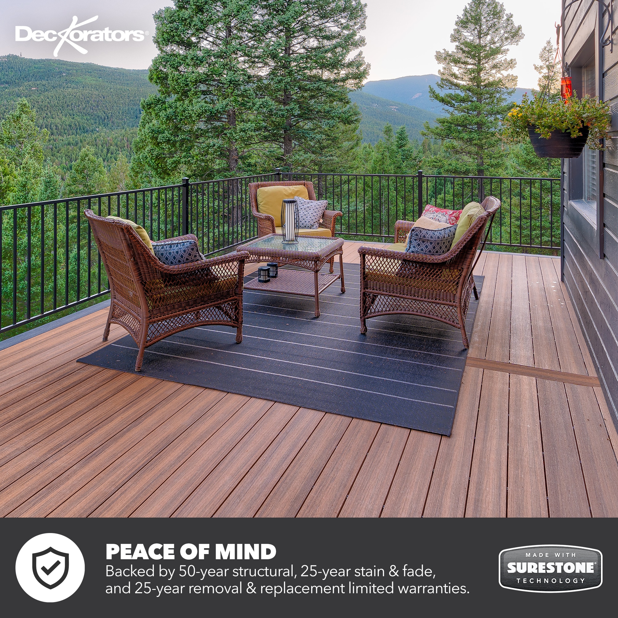 Deckorators Voyage Surestone 1-in x 6-in x 20-ft Sedona Grooved