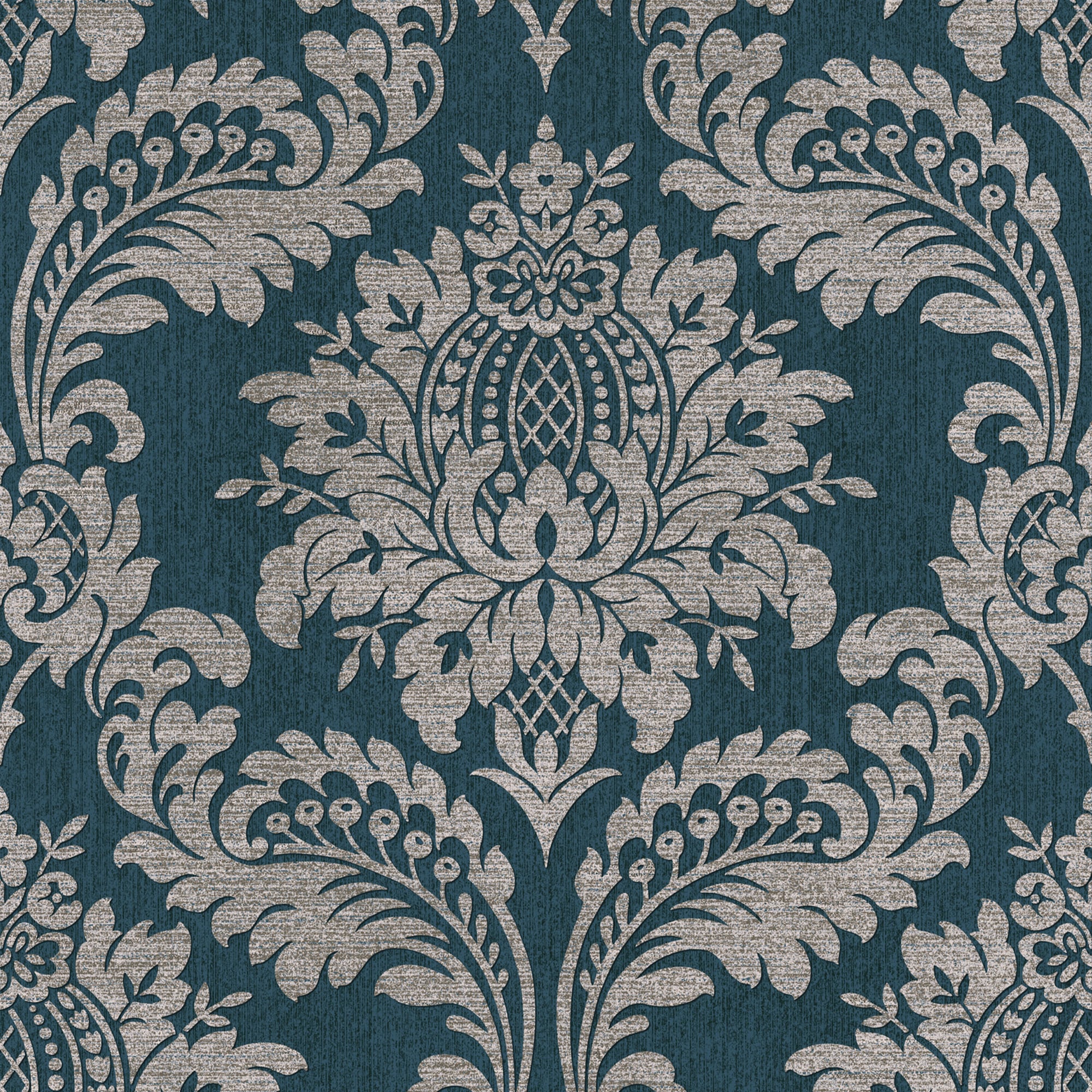 Blue Damask Wallpaper Samples At Lowes.com