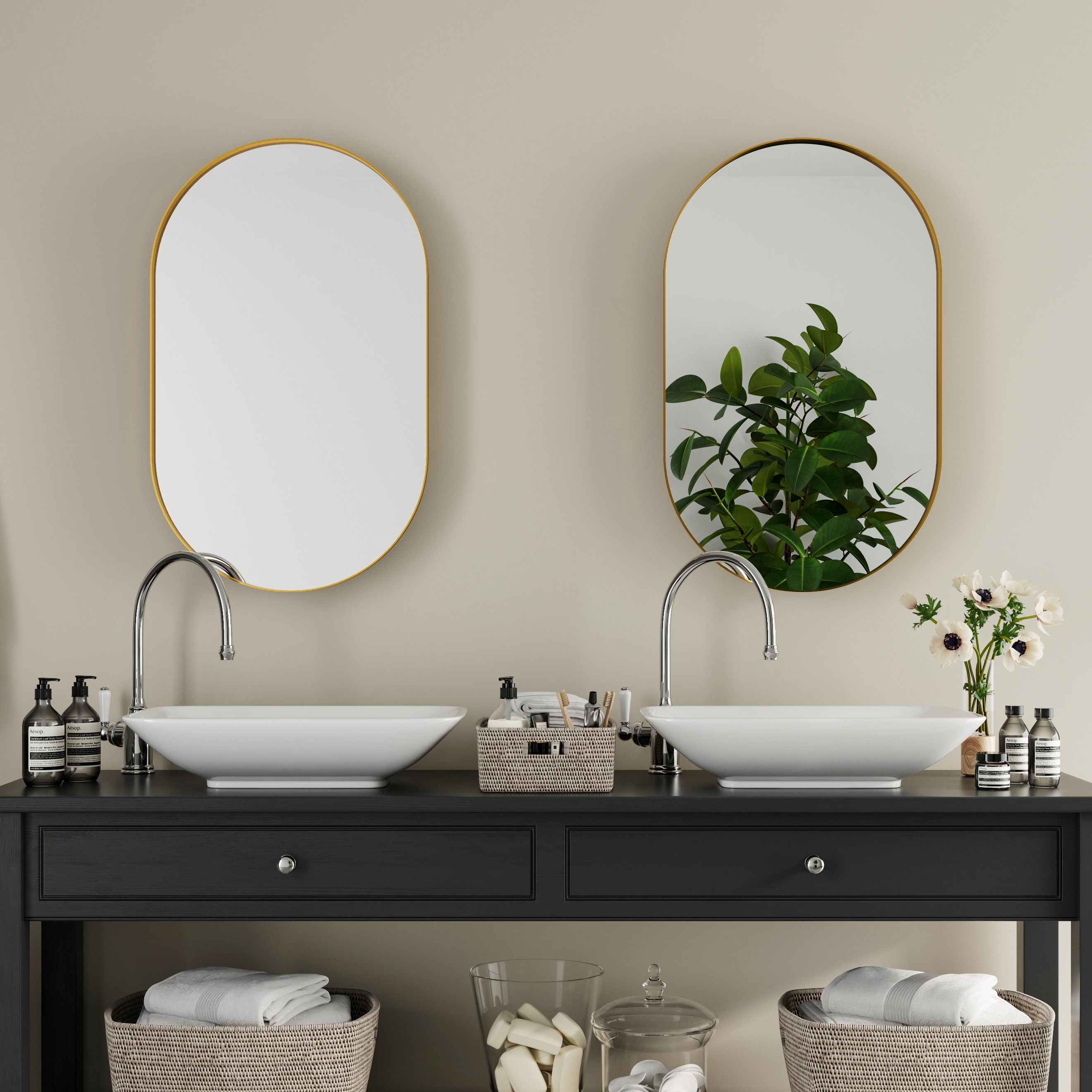WELLFOR EX-2MC2026RBK Bathroom-Medicine-Cabinets - View #4