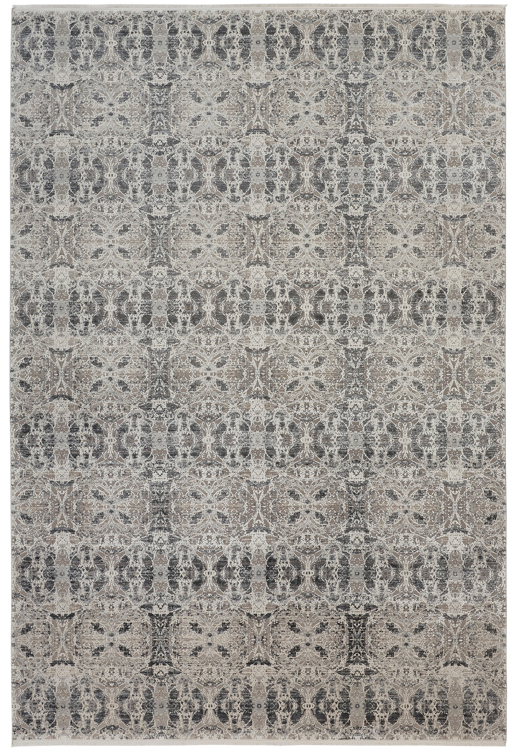 Room Envy 866R3990DGYIVYE30 5 x 8 (ft) Loomed Rayon Gray/Taupe/Ivory Rectangular Indoor Area rug