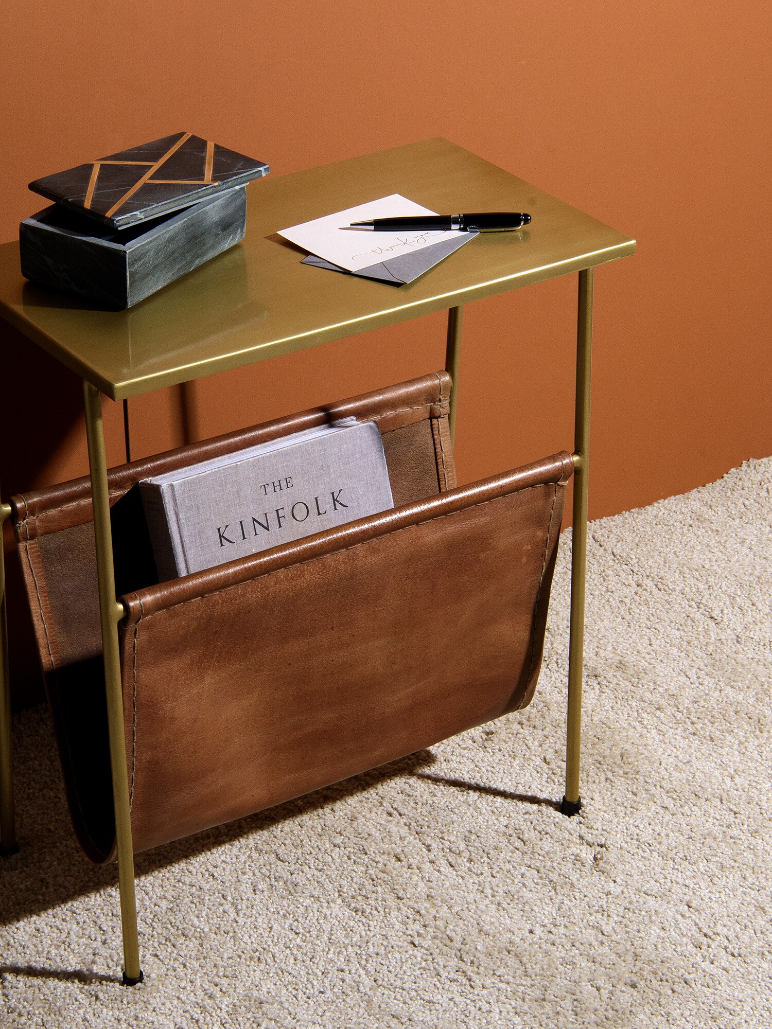 Best Home Fashion TABLE-PR11-MAG.LEATH End-Tables - View #7