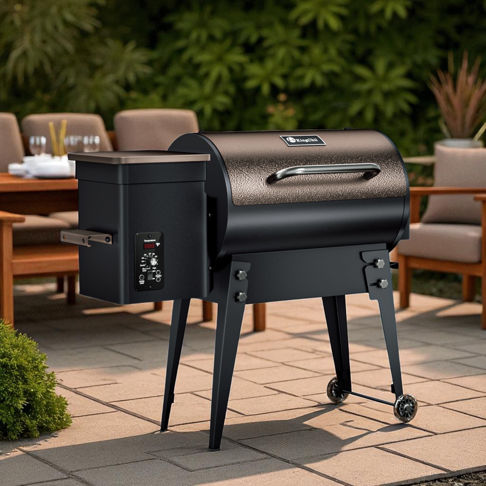 SONGMICS HOME KC-PELLET-GRILL-01BR Pellet-Grills - View #6