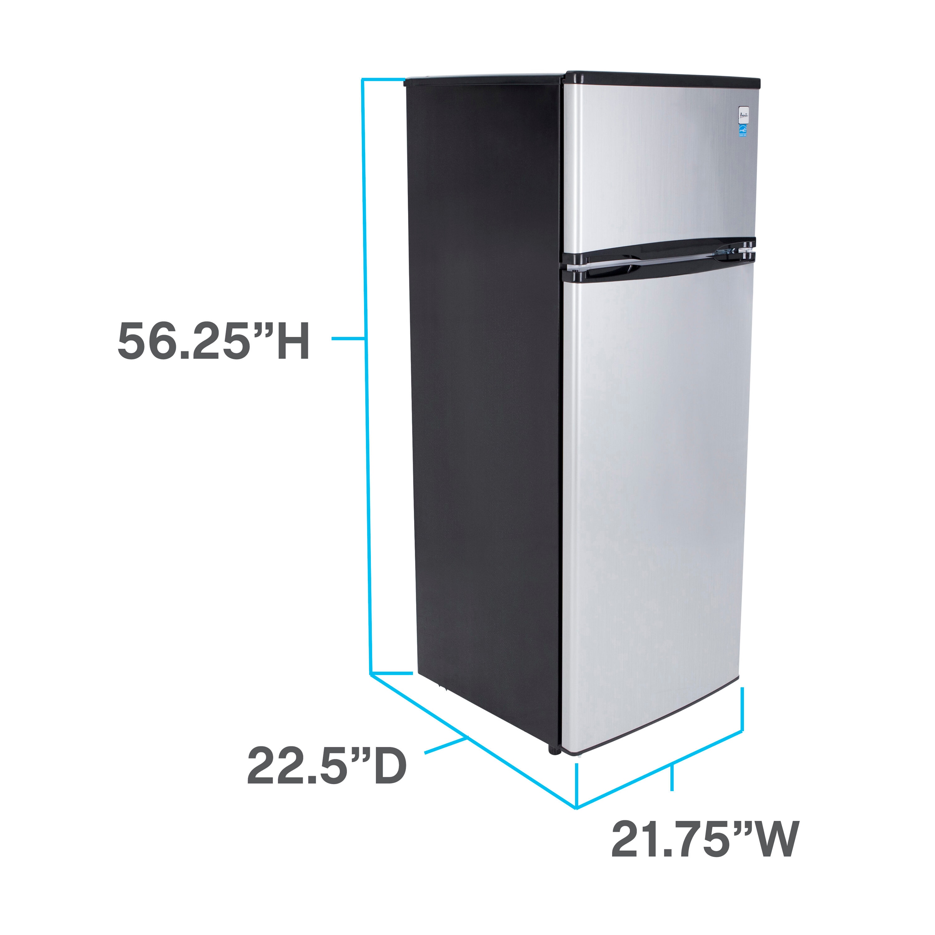 Avanti 8.6-cu ft Counter-depth Top-Freezer Refrigerator (Stainless ...