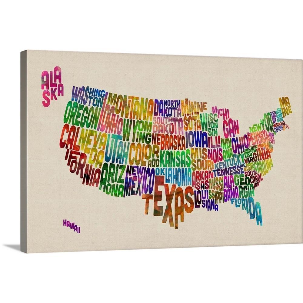 GreatBigCanvas 2075611-24-30X20 20-in H x 30-in W Abstract Print on Canvas