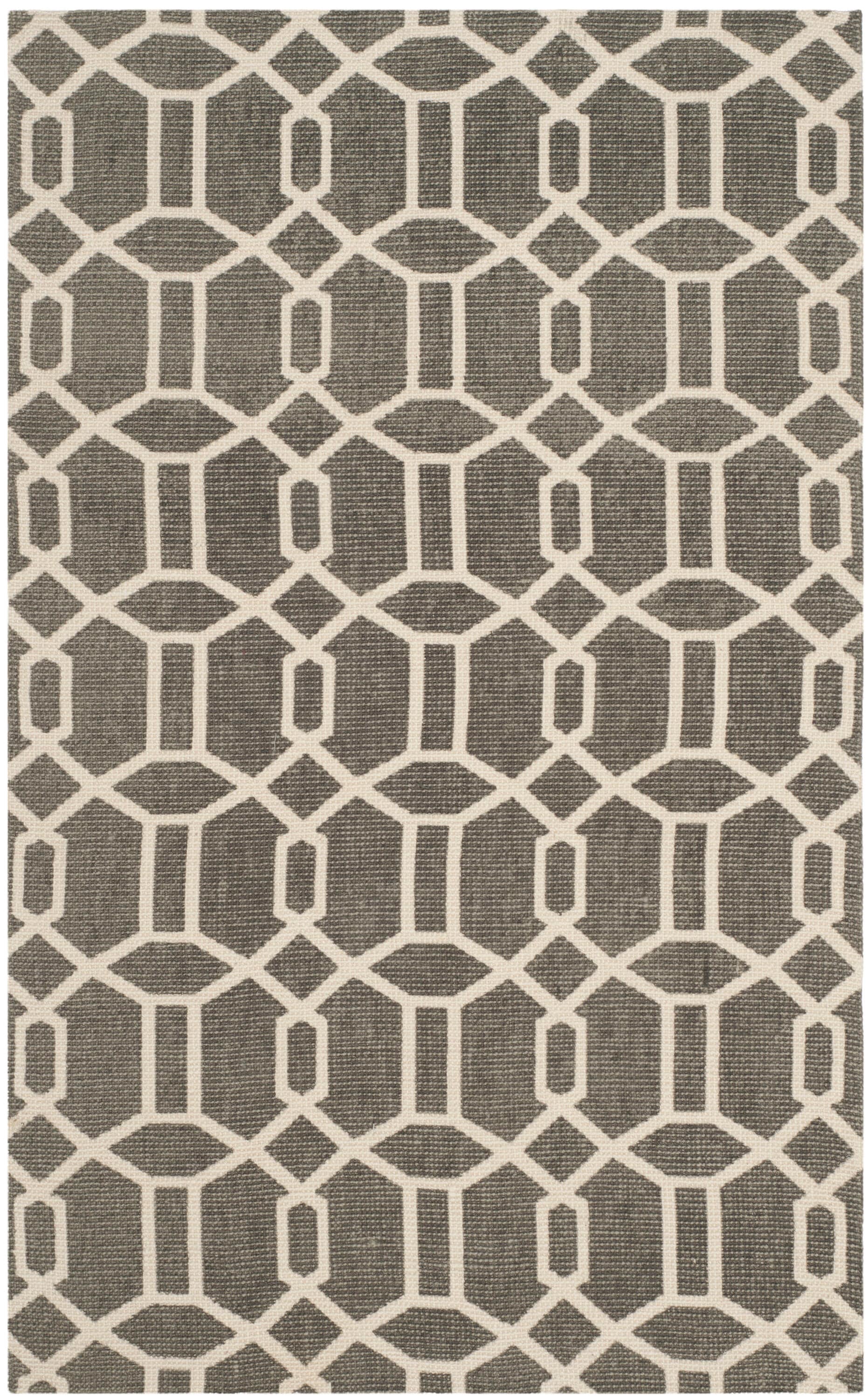 Cedar Brook 232D Grey Ivory 2 x 4 Rectangular Area rug