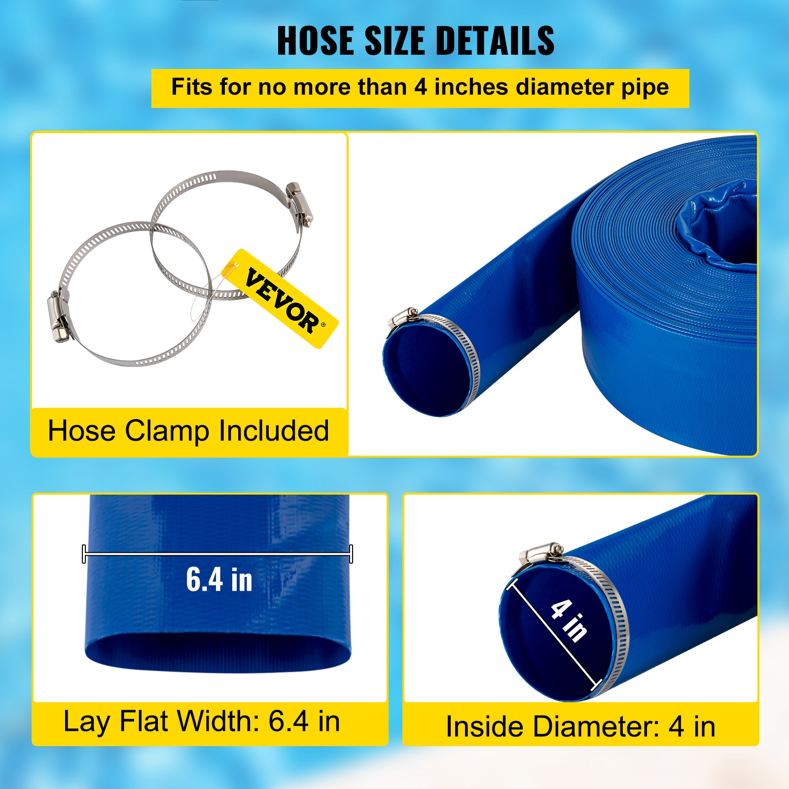 VEVOR YCFC4X100PVC2V96ZV0 Tubing-Hoses - View #5