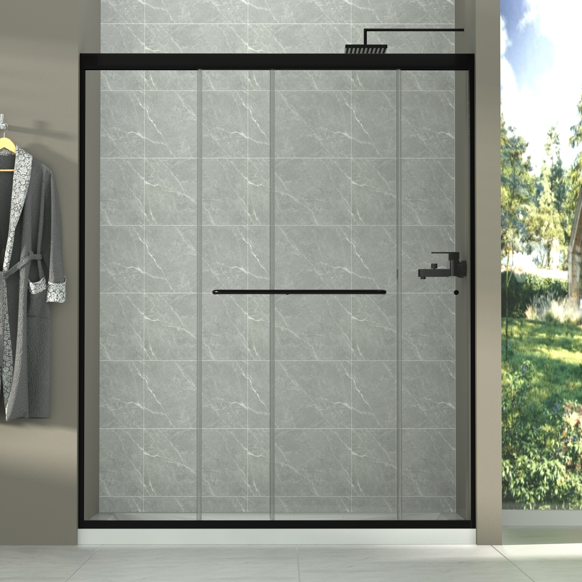 AAZJ NBC-CM64192ML Shower-Doors - View #2