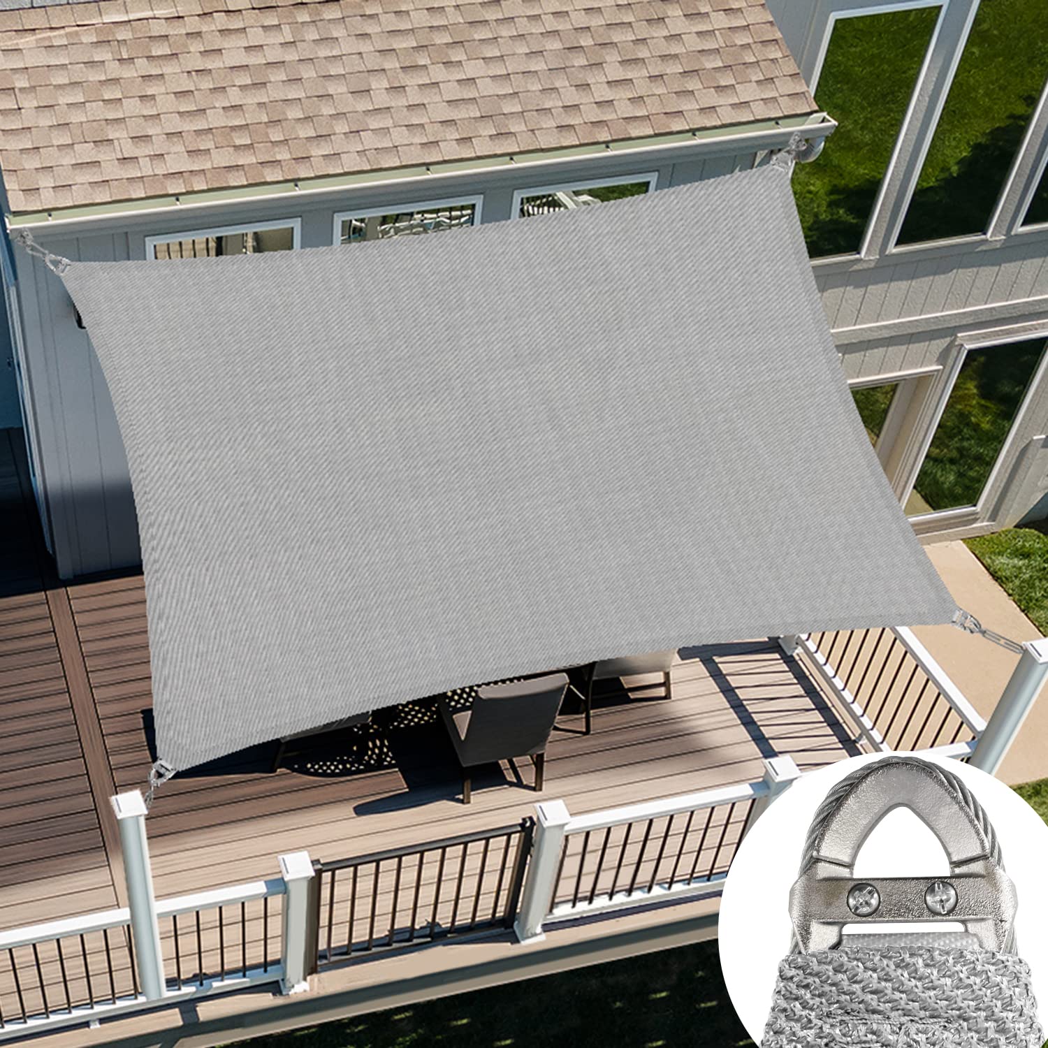  PL23ER2424LGY Shade-Sails-Fabric - View #2