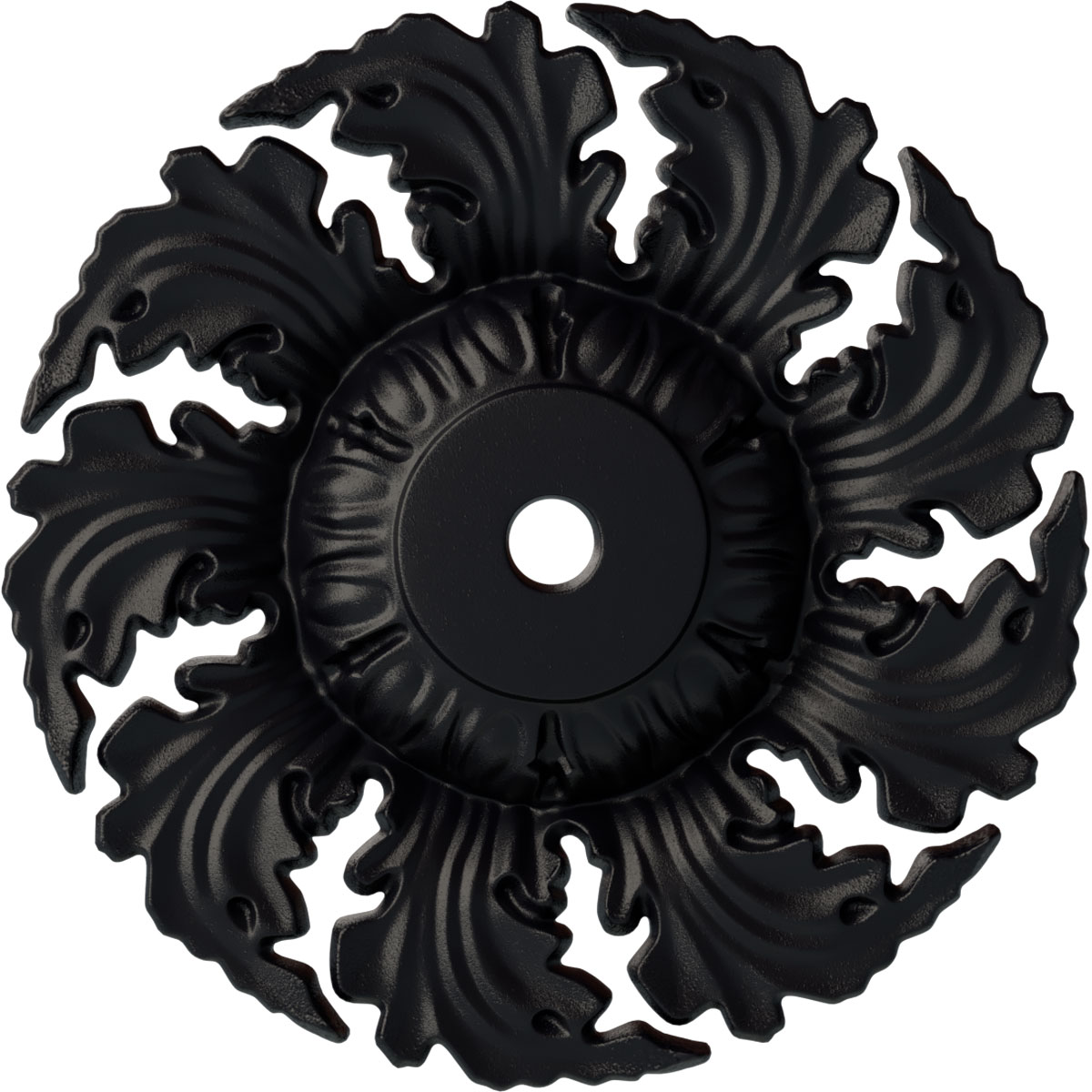 Ekena Millwork CM14NESGS Needham 14.625-in W x 14.625-in L Painted Steel Gray Polyurethane Whole Ceiling Medallion