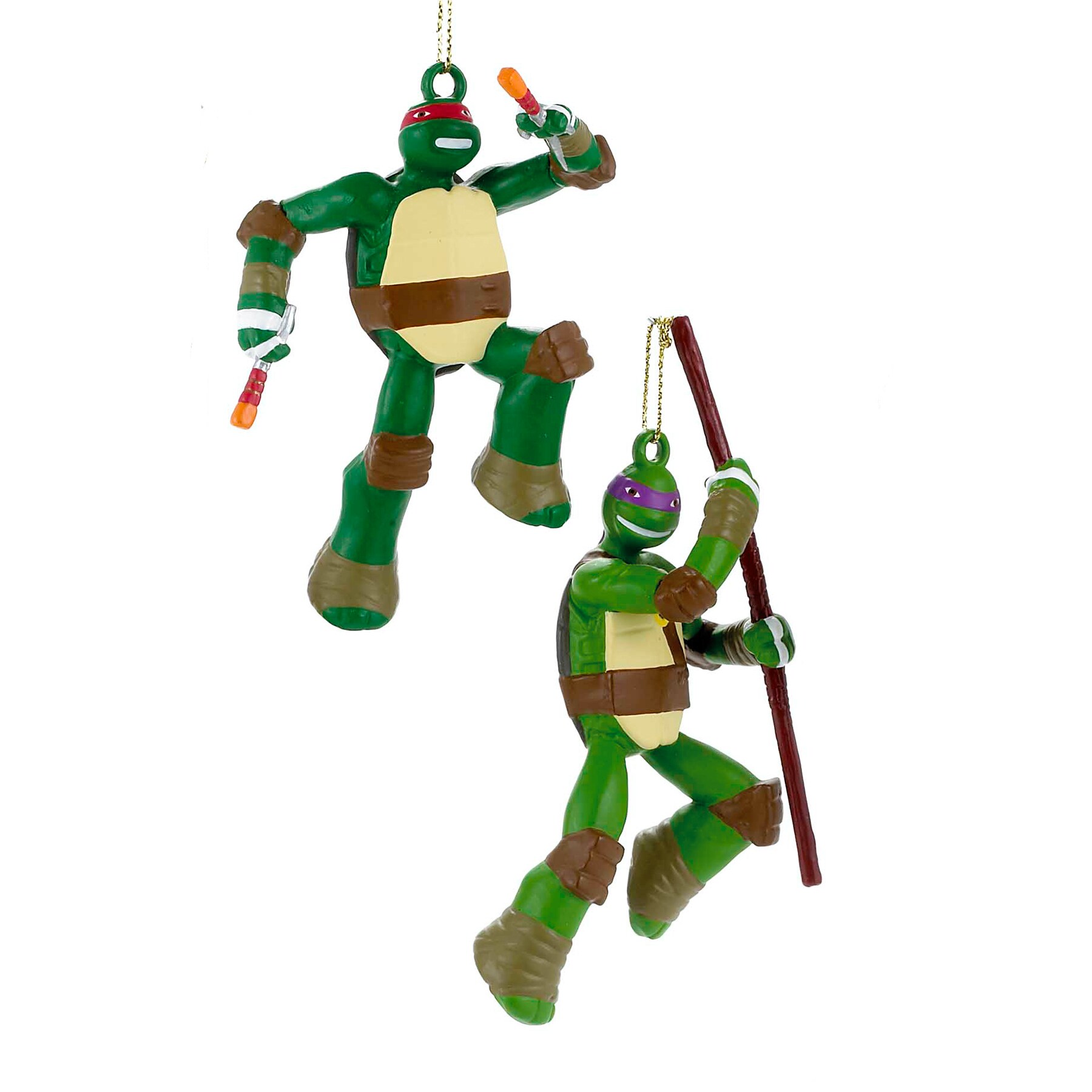 Teenage Mutant Ninja Turtles ZLOTM1151 2-Pack Green Standard Indoor Ornament Set