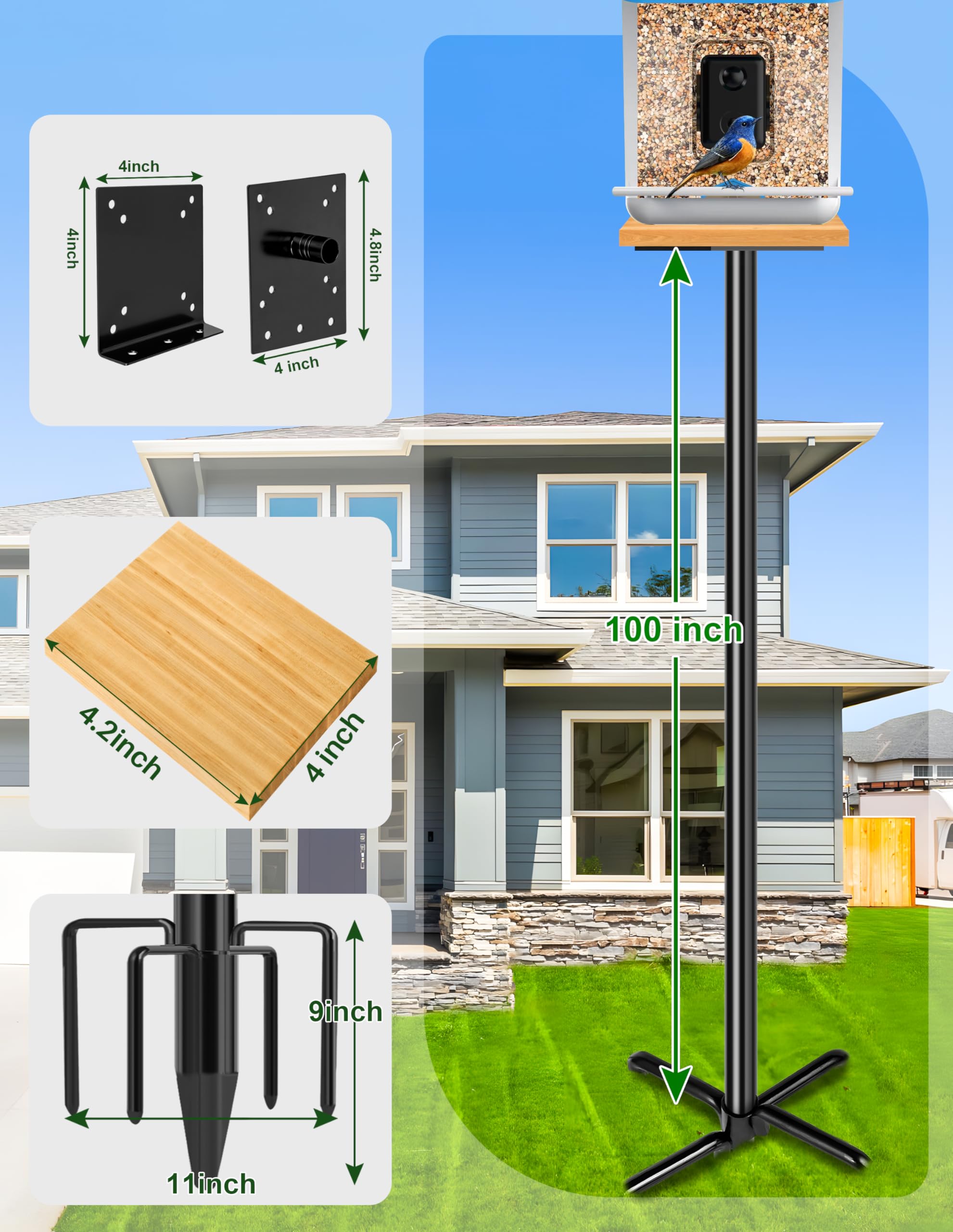 Afoxsos LAF1203A26 Bird-Feeder-Accessories - View #4