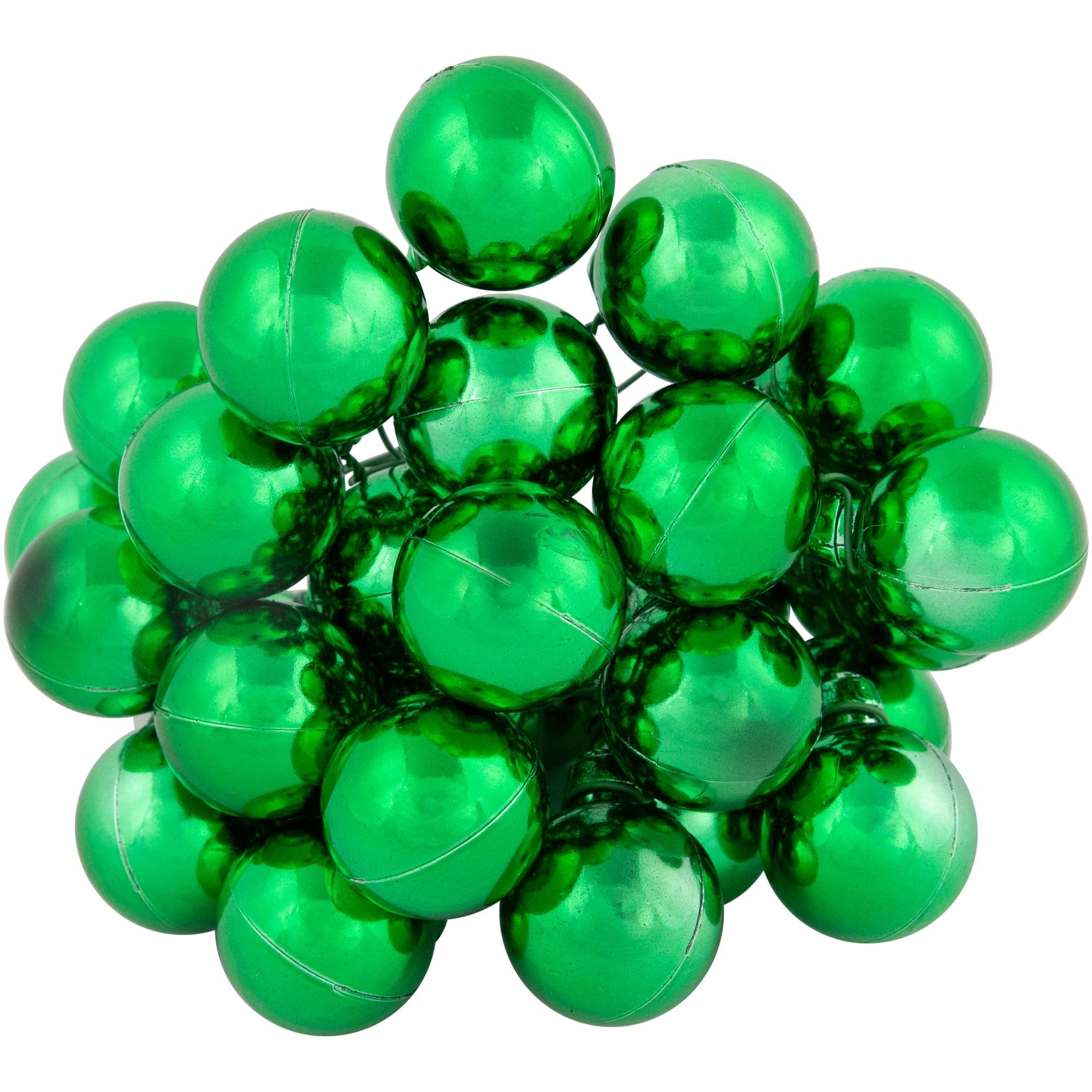 Northlight Shatterproof Ball Ornament Christmas Pick - 6.75 inch - Green