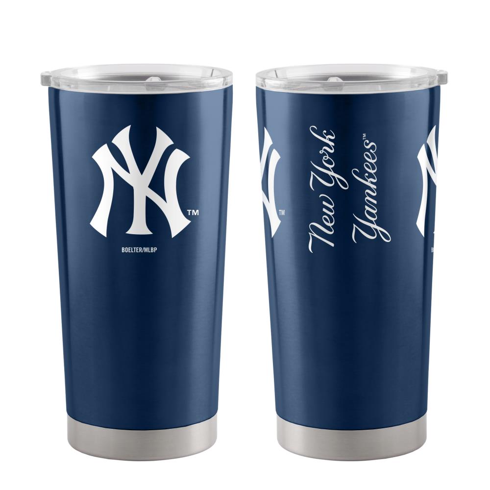 Logo Brands New York Yankees 20-fl oz Stainless Steel Blue Cup Set