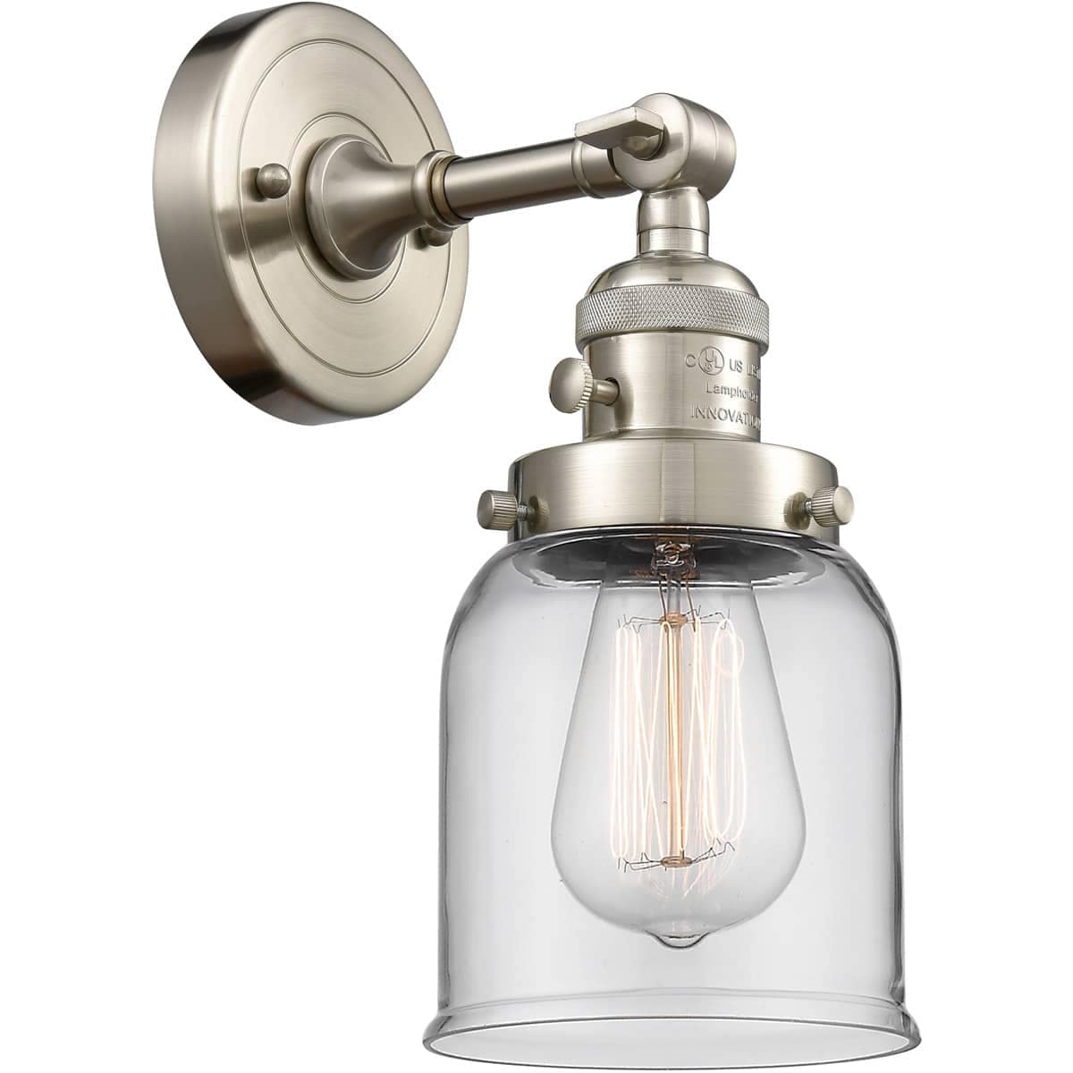 Innovations Lighting 1382693 203SW-SN-G52 Franklin Restoration Small Bell Wall Sconce