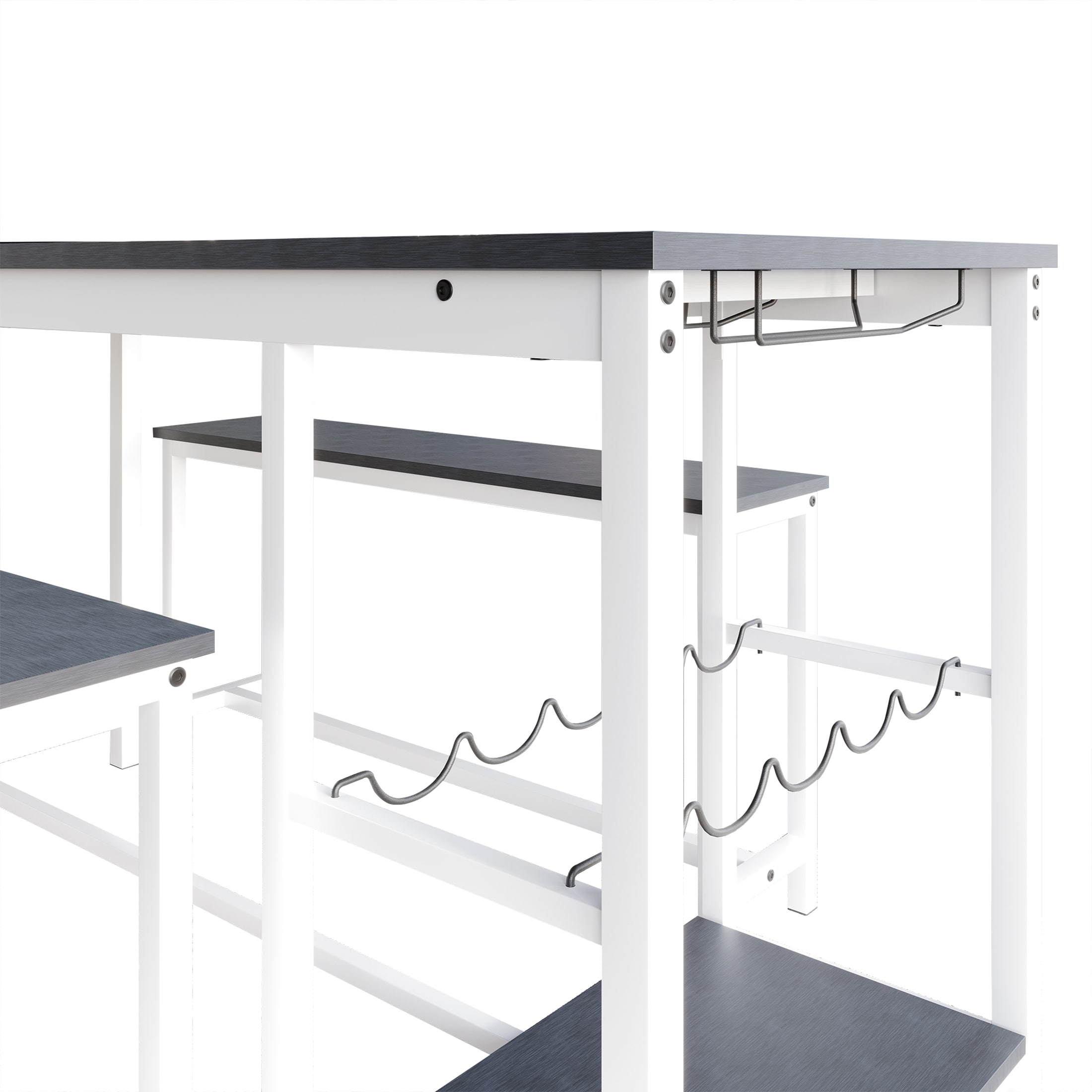 ChaletPosh CM669T54-WT-MT-3X Dining-Sets - View #7