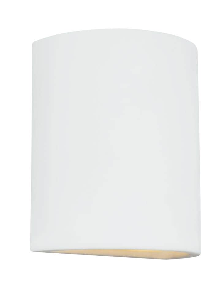 Generation Lighting 8304701-714 Paintable Ceramic Sconces 1 -Light 10.0000-in H Multiple colors Hardwired Dark Sky Outdoor Wall Light