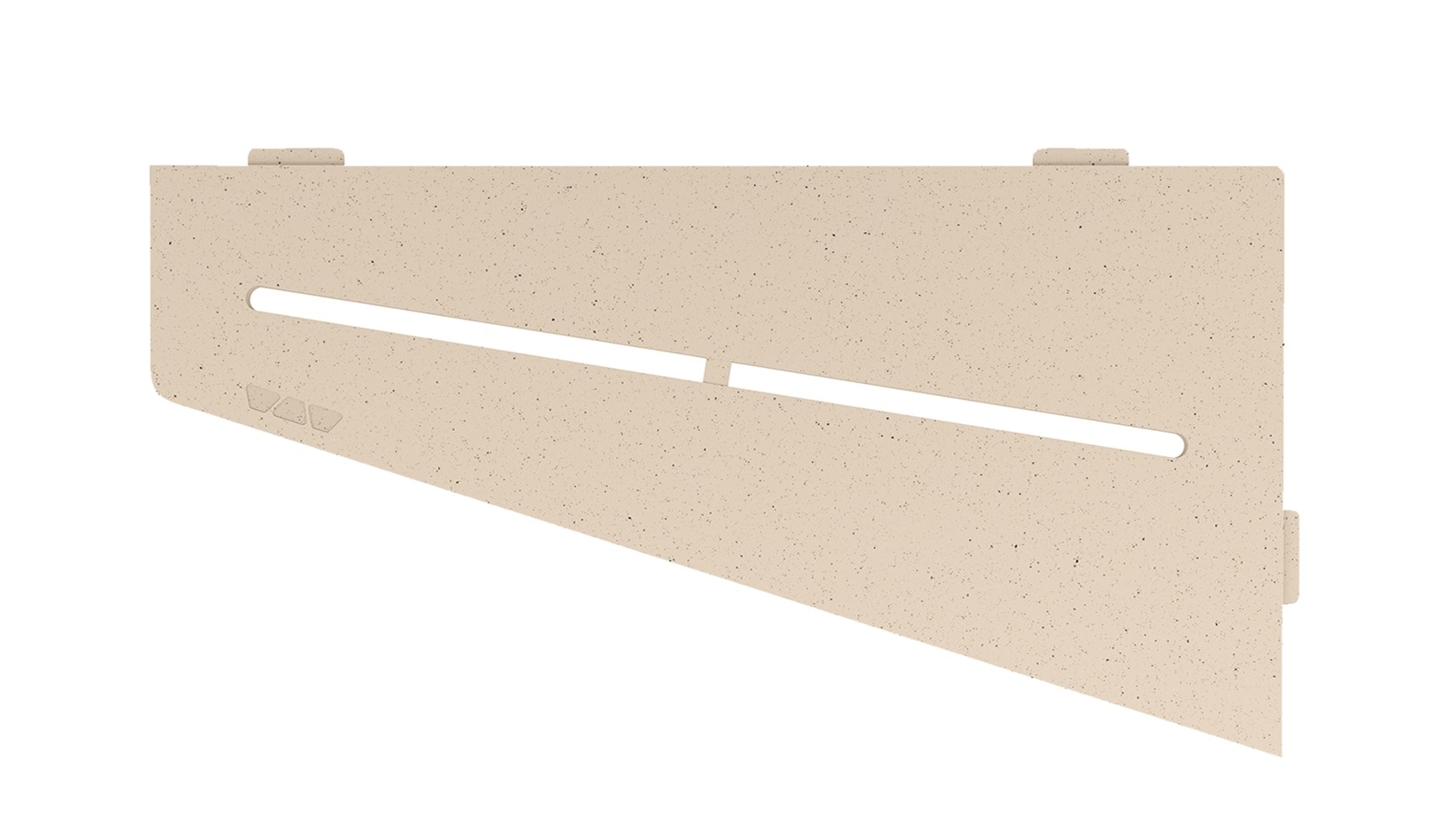 Schluter Systems SES3D7TSI Shelf Quadrilat Corner Pure Ivory