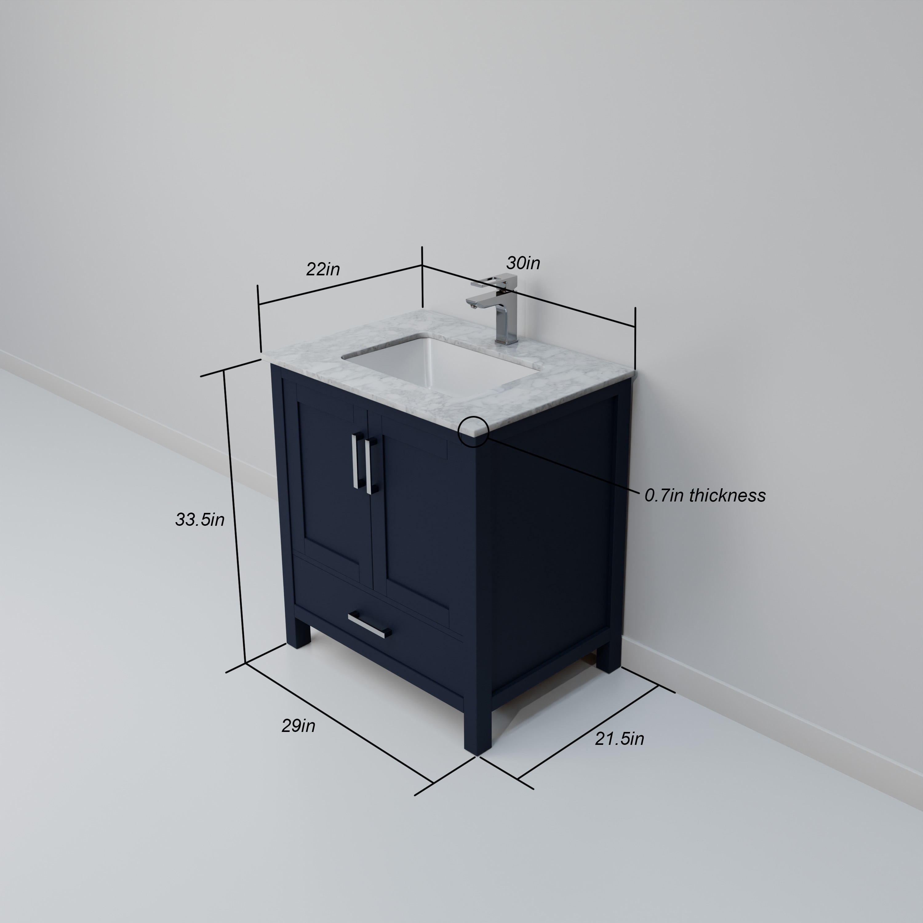 Lexora LJ342230SEDS000 Bath-Vanity-Combo - View #8