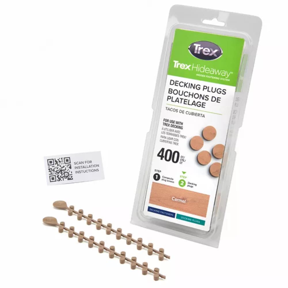 Trex TDPLGCL40001 Hideaway 1 Millimeters Carmel Hidden Deck Fastener 900 Square feet ( 400 -Pack )