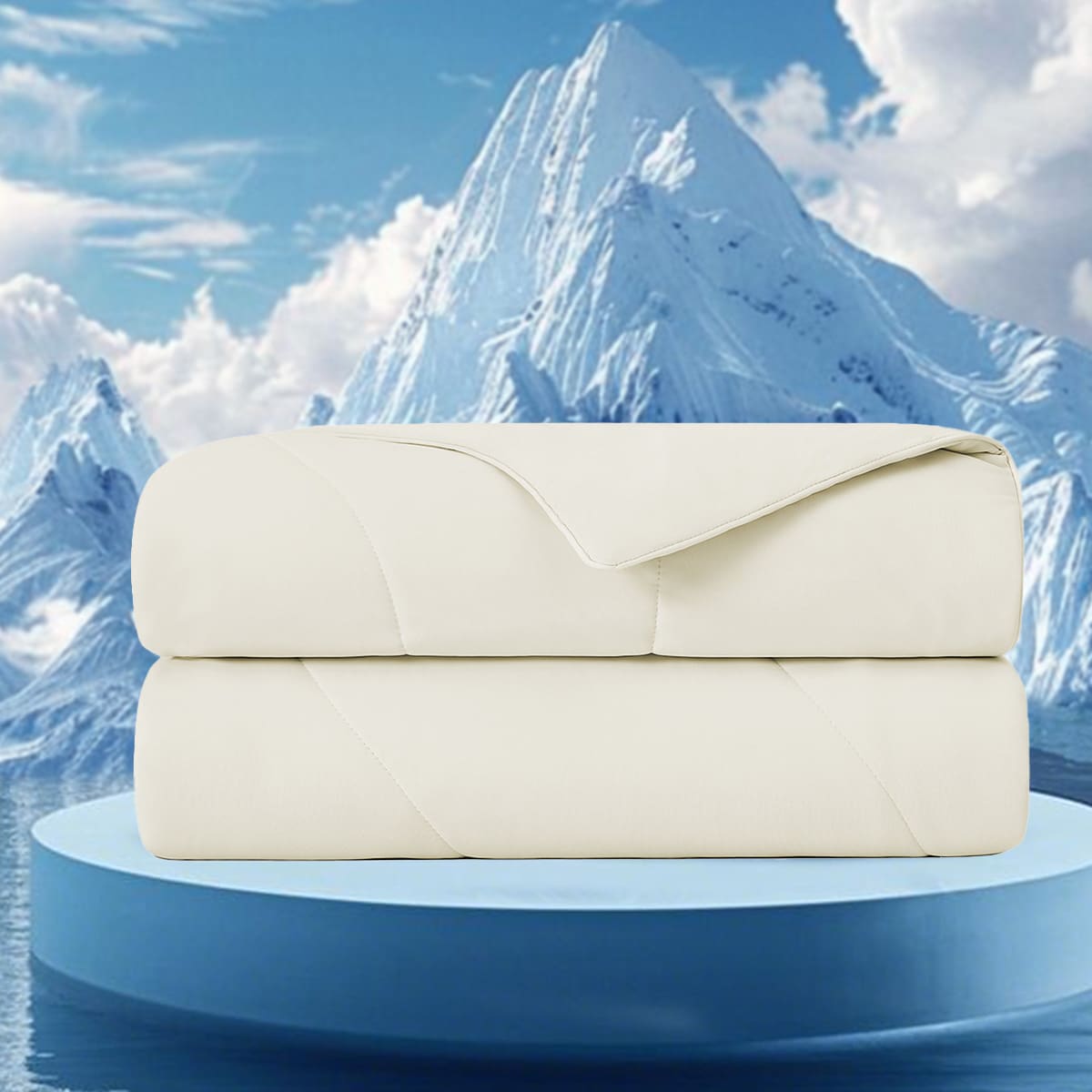 Tinyhomie 1 Piece 60x90 Cooling DA Comforter Ivory