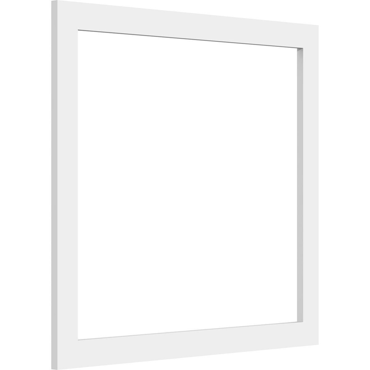 Ekena Millwork WALP22X20X037PRE 22-in x 20-in Smooth Paintable/Stainable White PVC Fretwork Wall Panel (
