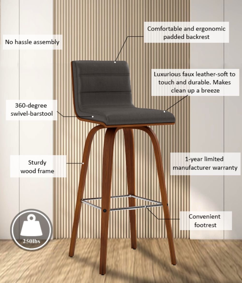 Armen Living LCVIBAGRWA30 stools - View #10