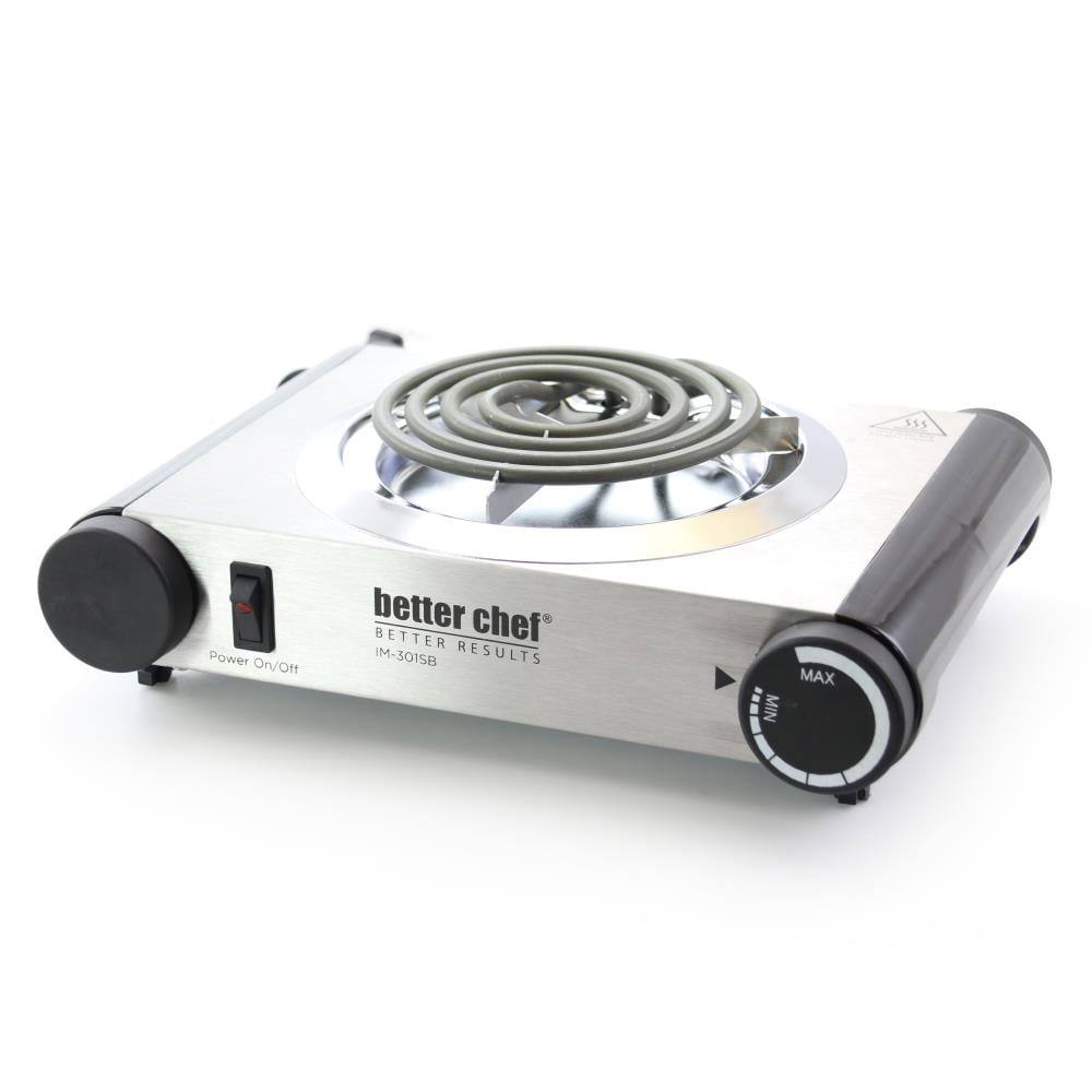 Courant 1000 Watts Portable Single Electric Burner, Stainless Steel Design