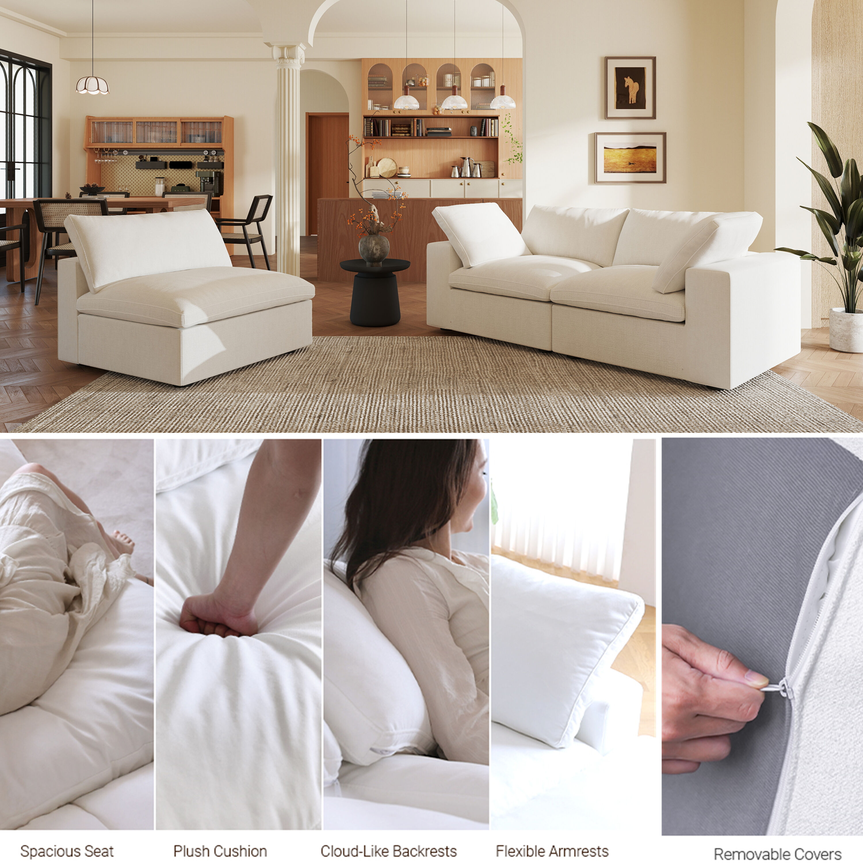 BuotiqHom DH-S2+1-121LG Sofas-Loveseats - View #5