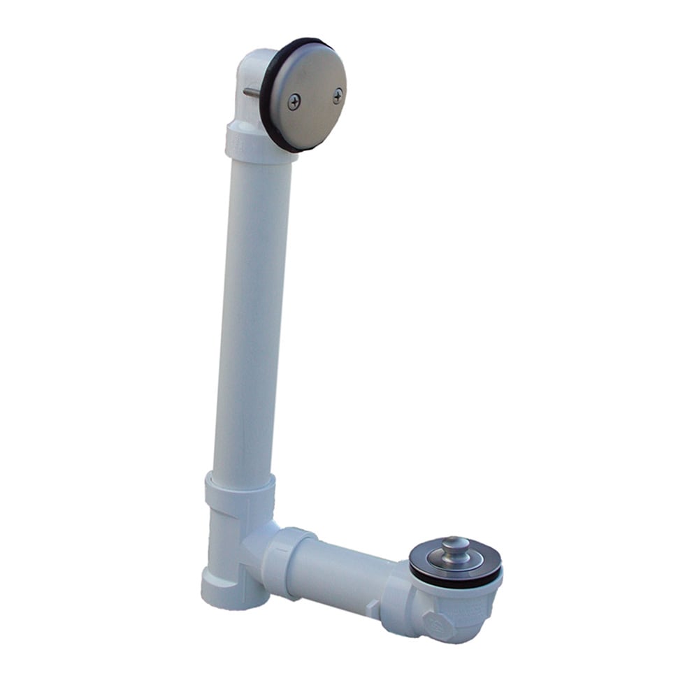 Jones Stephens B0713BN 1-1/2-in Brushed nickel Lift and Turn Full Kit Brushed Nickel Lift and turn Drain with PVC Pipe Included