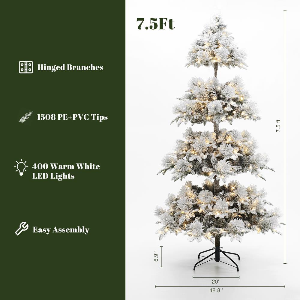 LuxenHome WHAP2055 Artificial-Christmas-Trees - View #7
