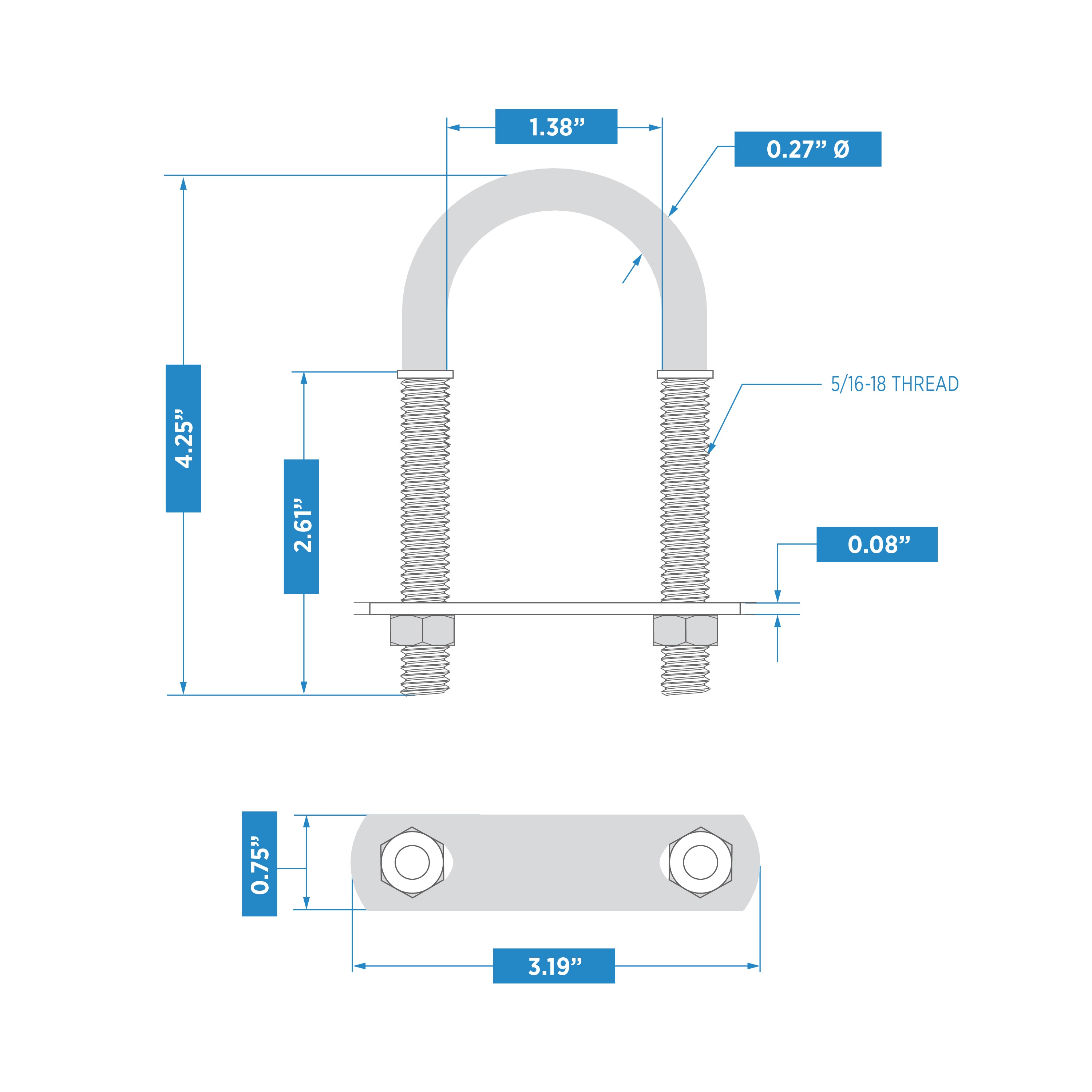 National Hardware N222-455 U-Bolts - View #4