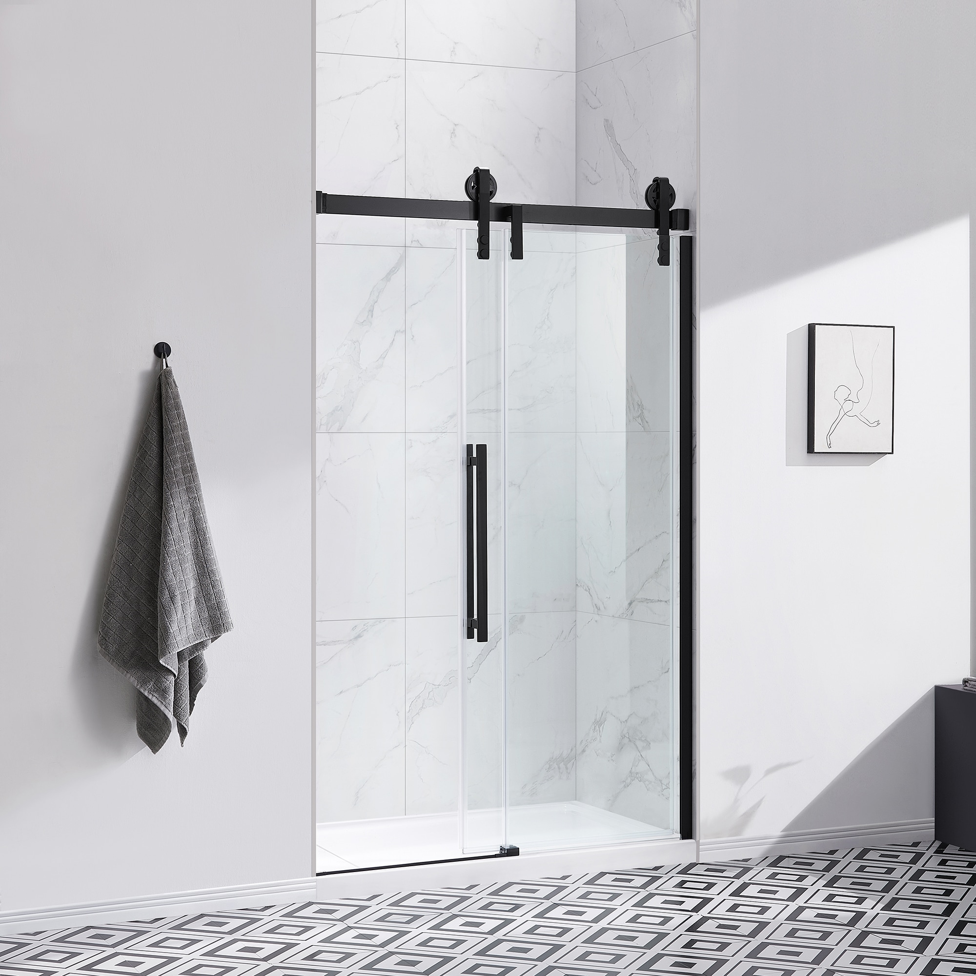 OVE Decors 15SGP-SEDO48-BLK Shower-Doors - View #4