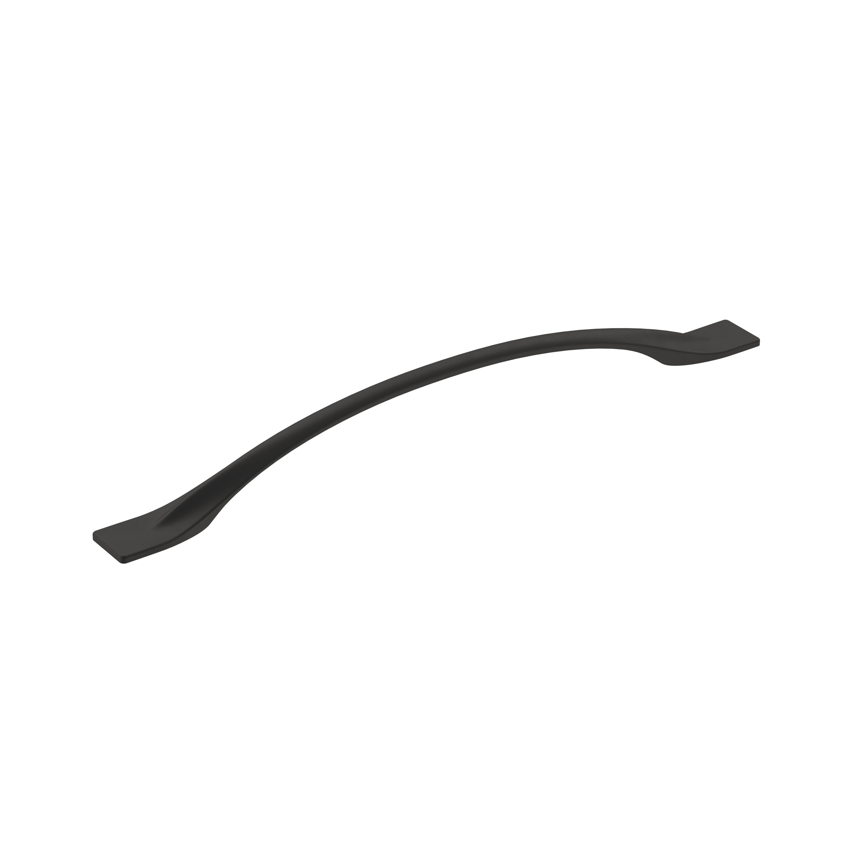 Amerock BP36920FB Uprise 8-13/16-in , 224mm Center to Center Matte Black Arch Handle